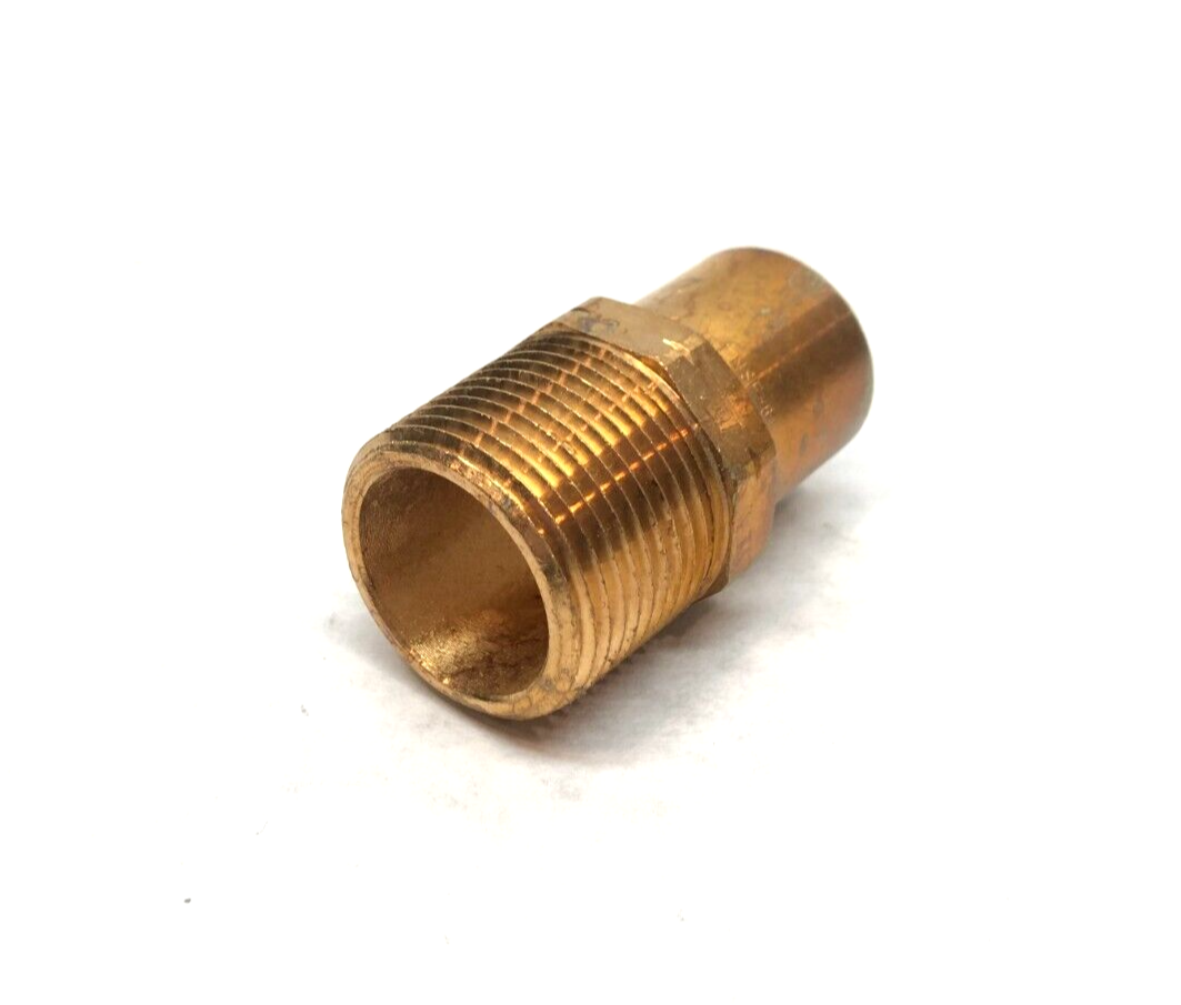 Viega 77982 ProPress Adapter Fitting, 1" x 1" NPT, FTG x M Male, Rigid, Bronze - Maverick Industrial Sales