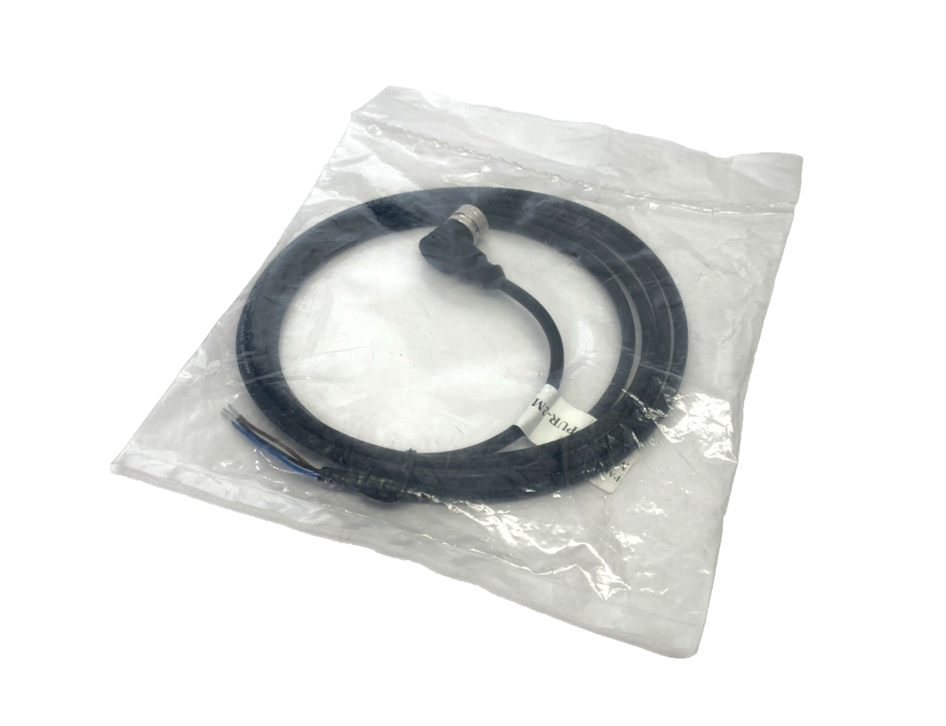 M123RL-PUR-2M | Adsens Tech Cordset 3-Pin Female Angle M12 2m - New - Maverick Industrial Sales