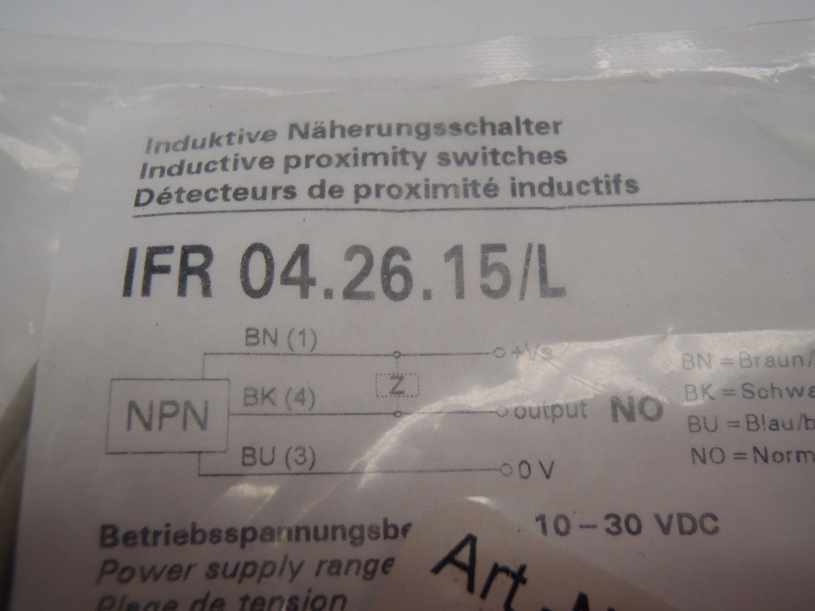 IFR 04.26.15/L | Baumer Electric Inductive Proximity Switch ELE-00333 - New – Open Box - Maverick Industrial Sales