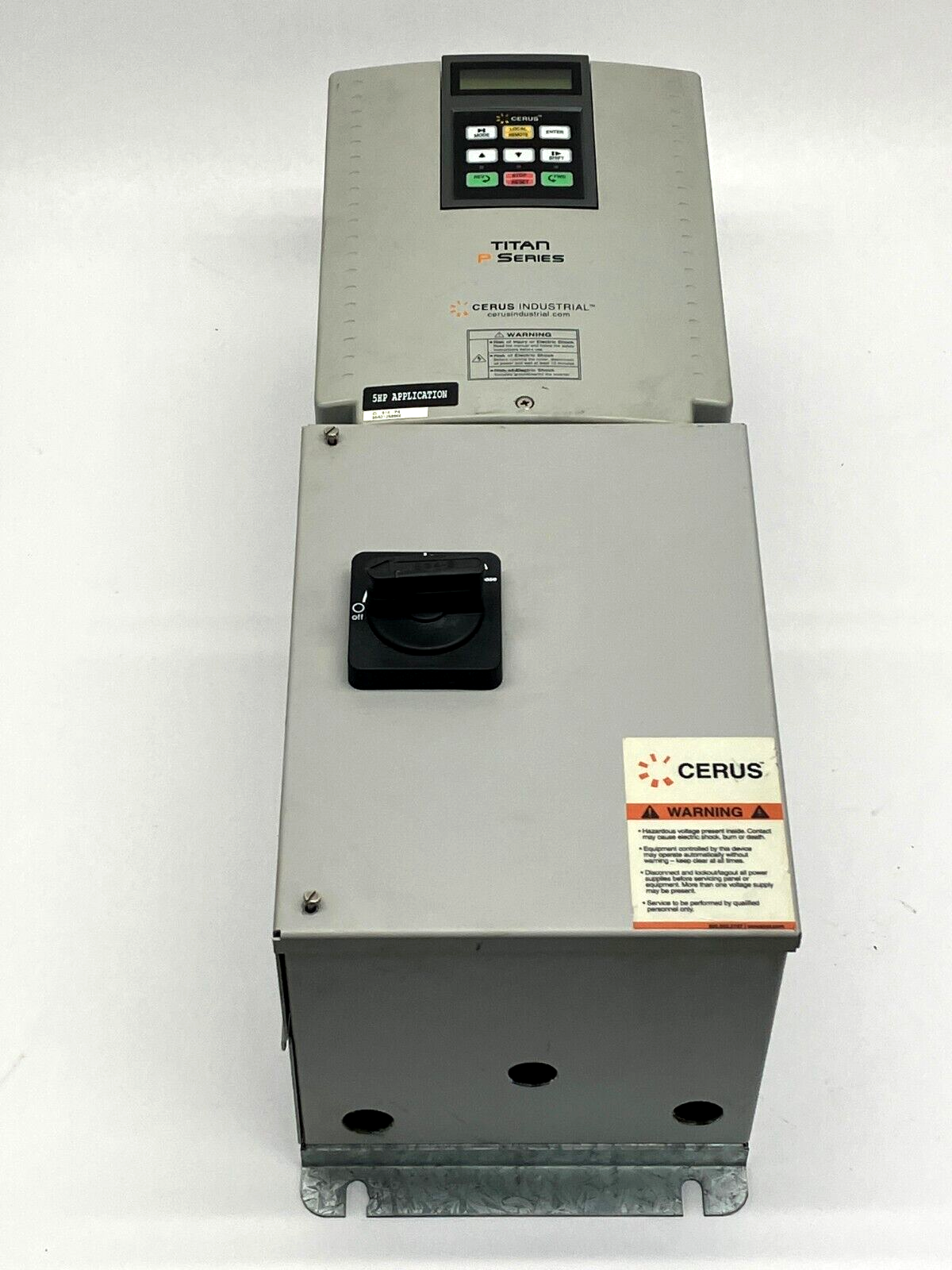 Cerus CI-010-P4 Titan P Series 5HP Variable Frequency Drive w/ CIE1-ED005-P4/D - Maverick Industrial Sales