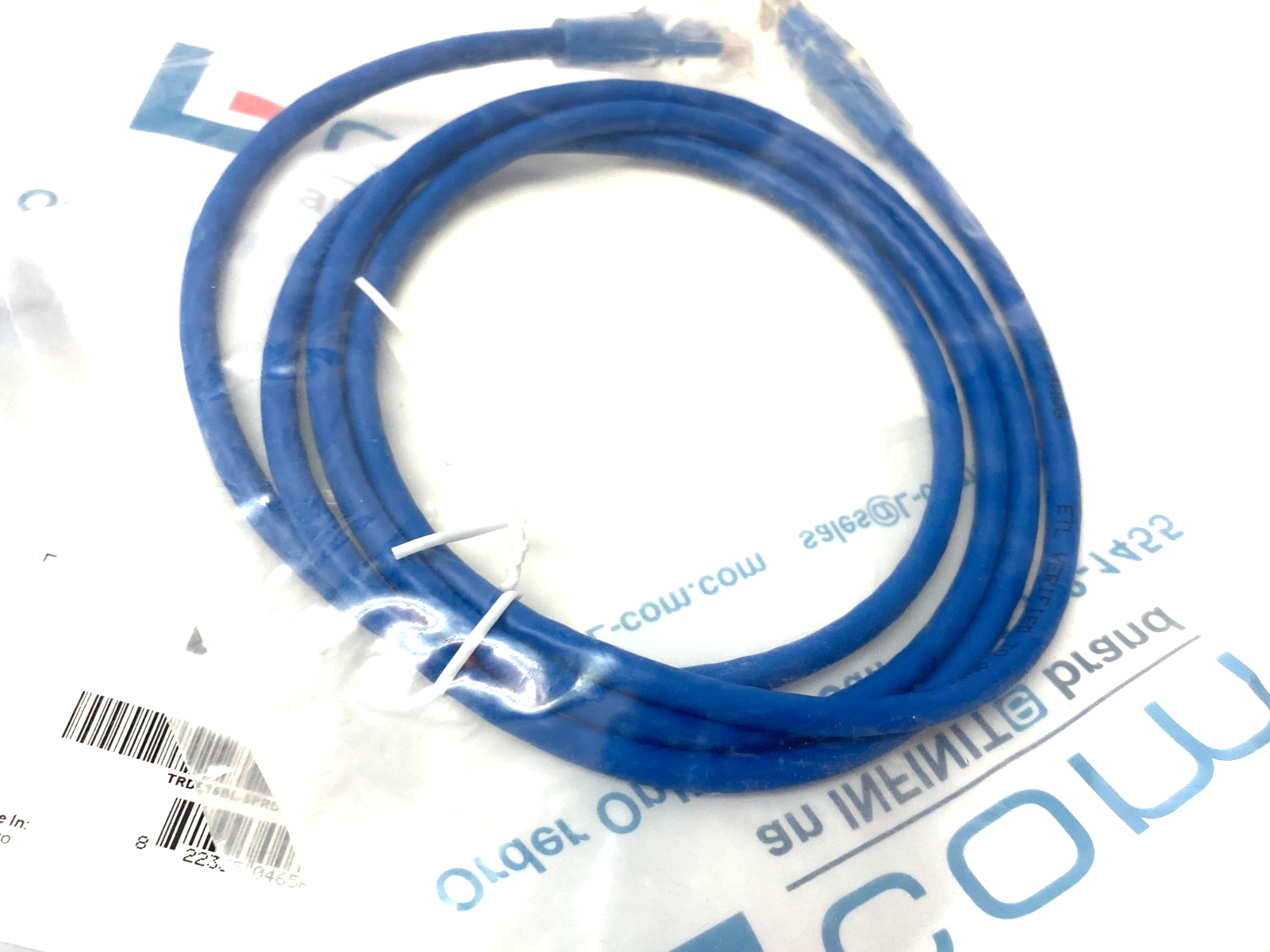 TRD815BL-5 | L-Com Ethernet Patch Cord Cat5e Blue LOT OF 13 - New - Maverick Industrial Sales
