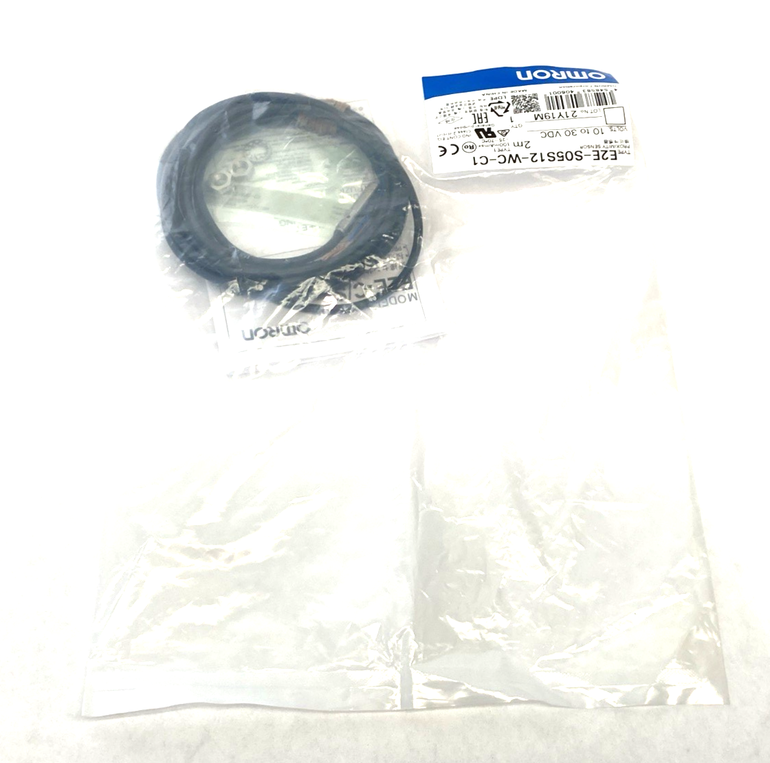 Omron E2E-S05S12-WC-C1 2M Small-Diameter Proximity Sensor, Cylinder type - Maverick Industrial Sales