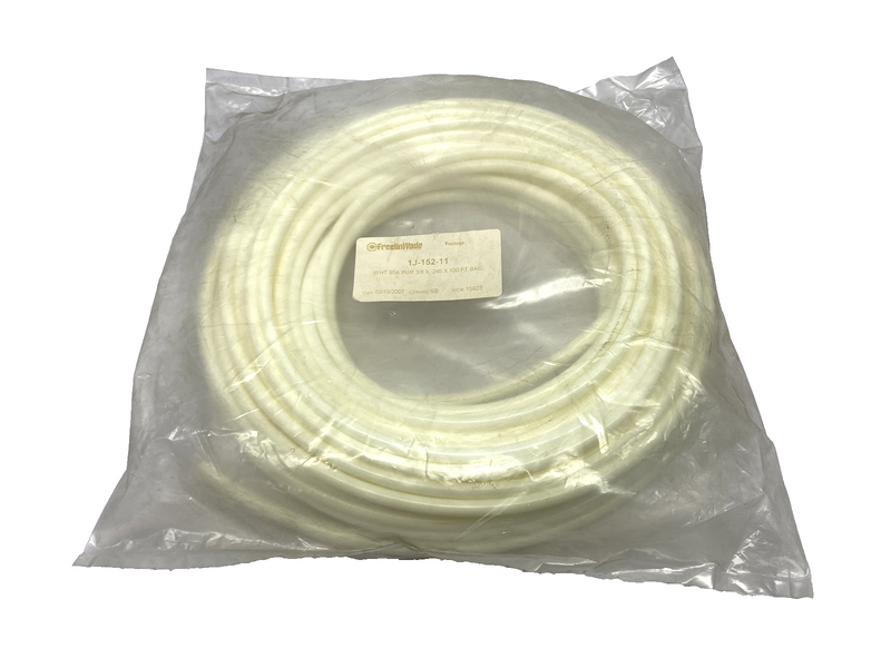 Freelin Wade 1J-152-11 White Tubing 3/8" OD x .245" ID x 100' Length 2007y - Maverick Industrial Sales