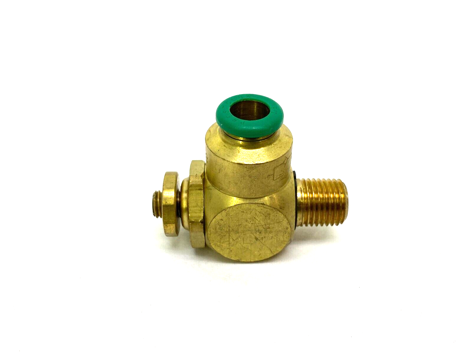 Parker 3251-2538 Brass Flow Control Valve 3/8" Tube OD 1/4" NPT Thread 32512538 - Maverick Industrial Sales