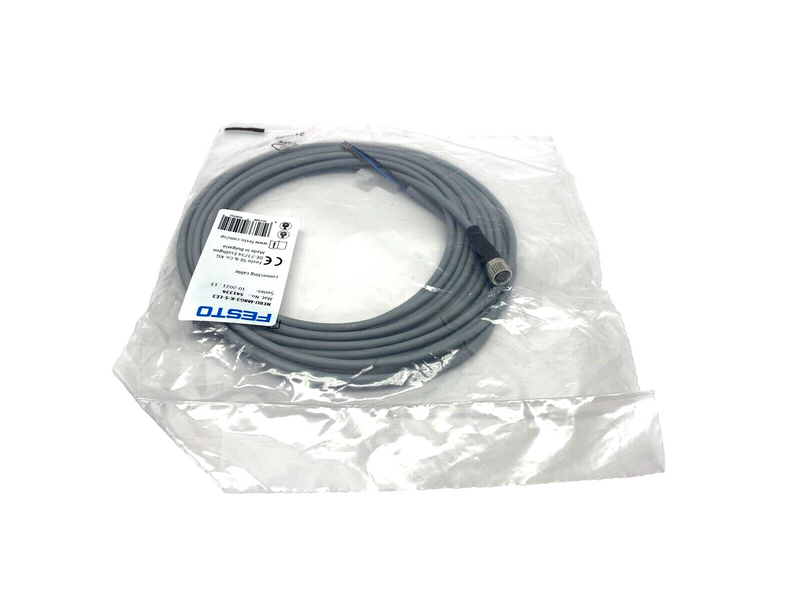 Festo NEBU-M8G3-K-5-LE3 Connecting Cable M8 3-Pin Female 5m 541334 - Maverick Industrial Sales