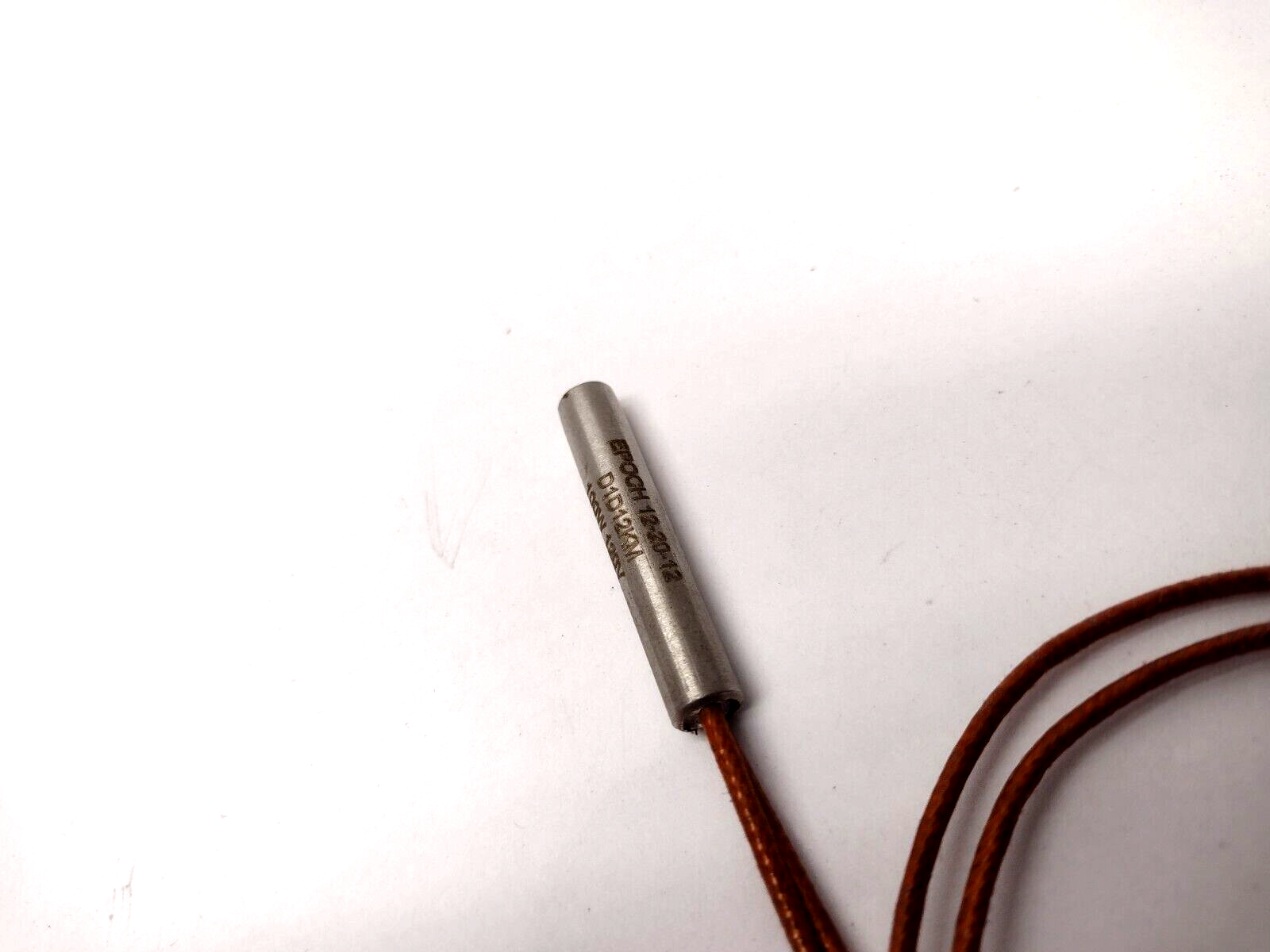 Epoch 12-20-12 D1D12KM 100W 120V Cartridge Heater 1/4" x 1-3/8" 13" Lead - Maverick Industrial Sales