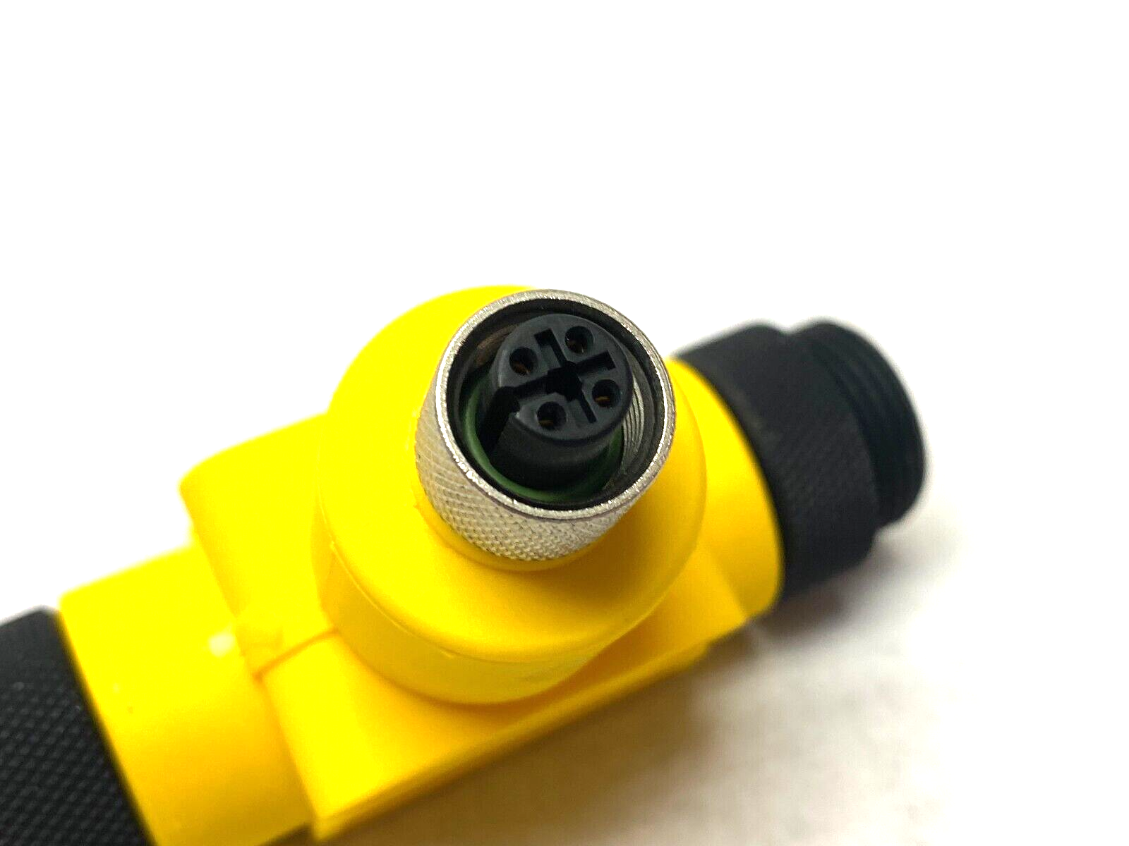 Belden Lumberg 0906 UTP 318 Mini Power Split Tee Tap 4-Poles M12 F to 7/8" M & F - Maverick Industrial Sales