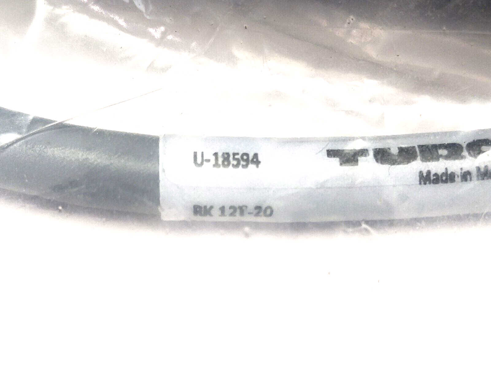 Turck RK 12T-20 Single Ended Cordset M12 12-Pin Female To Leads 20m U-18594 - Maverick Industrial Sales