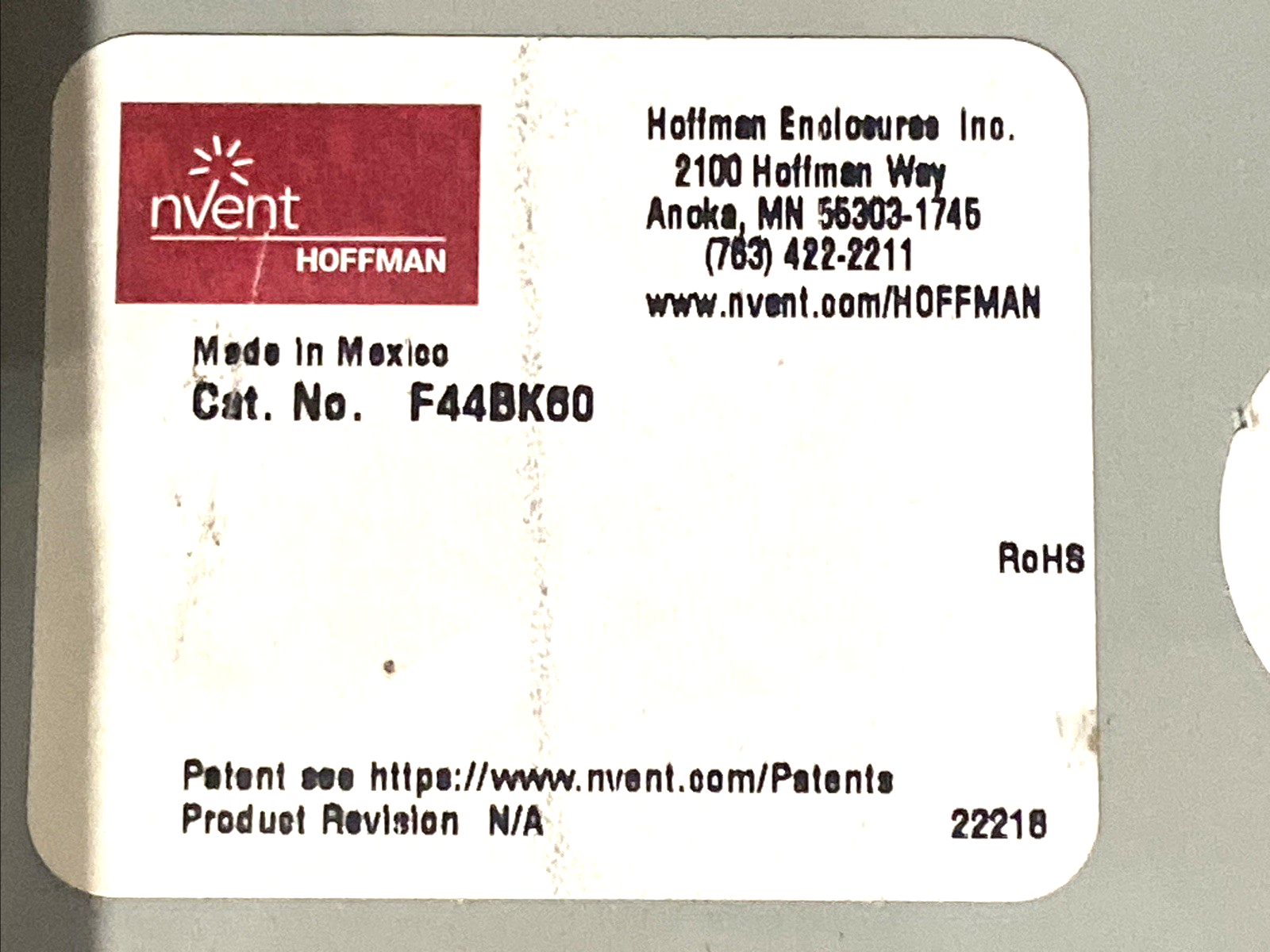 Hoffman F44BK60 Bolt-On Wireway Barrier Steel Gray 60" L x 3" W - Maverick Industrial Sales