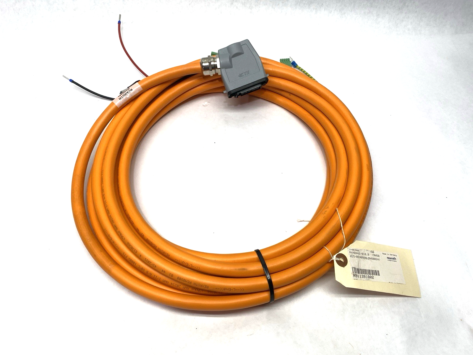 R911391802 | Bosch Rexroth Hybrid Servo Motor Cable 10m RKH0441/010,0 - New Other - Maverick Industrial Sales