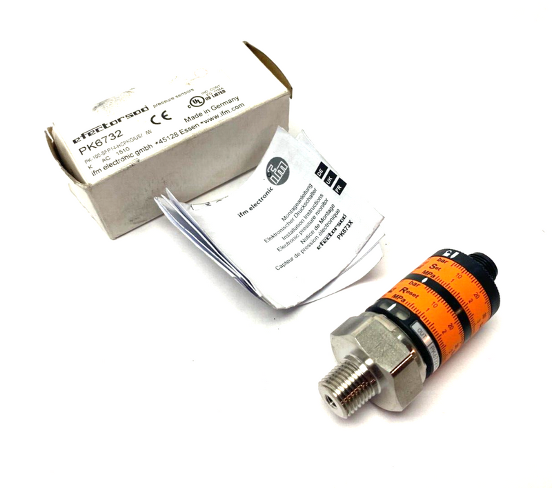 Ifm PK6732 Pressure Switch Intuitive Switch Point PK-100-SFP14-HCPKG/US/ /W - Maverick Industrial Sales