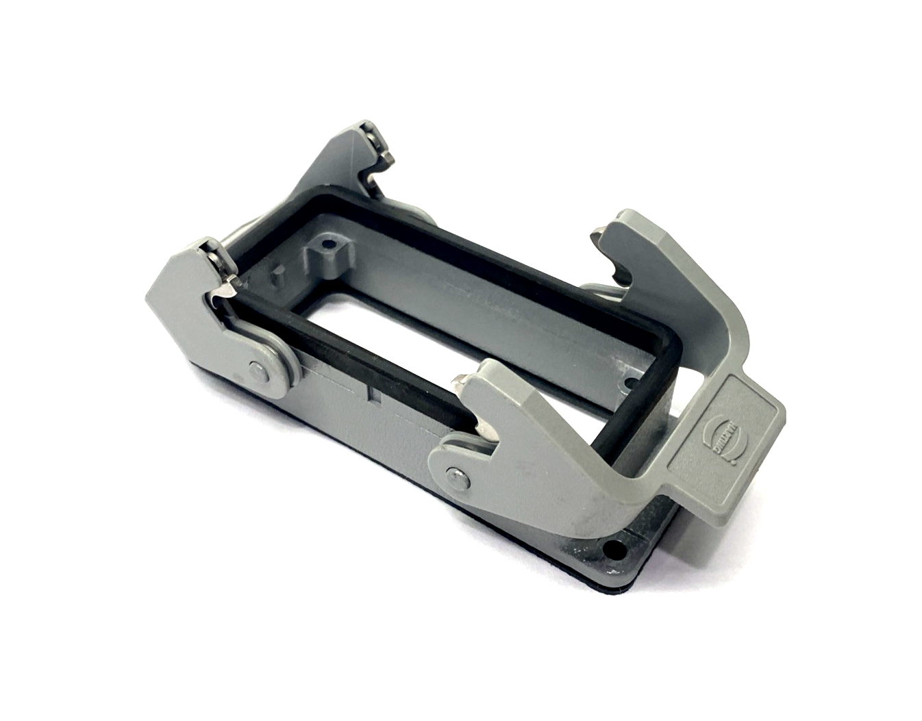 Harting Han EMC/B 16 Base Panel, Bulkhead Mounted Housing, Latching 09628160301 - Maverick Industrial Sales