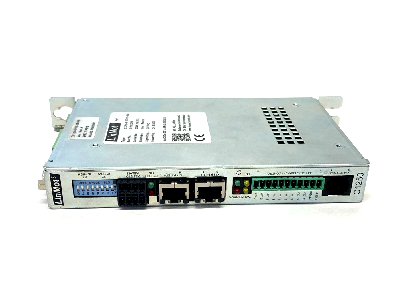 0150-2346 | LinMot C1250-IP-XC-1S-000 Ehternet IP Servo Drive STO 24VDC - Used - Maverick Industrial Sales
