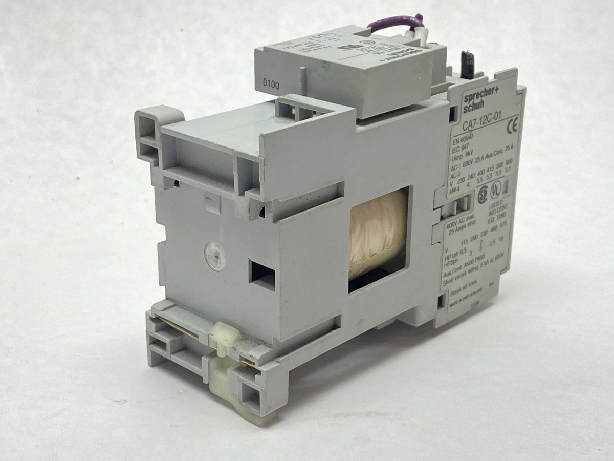 Sprecher+Schuh CA7-12C-01 Power Contactor 3-Pole 12/32A 600V 24VDC Coil - Maverick Industrial Sales