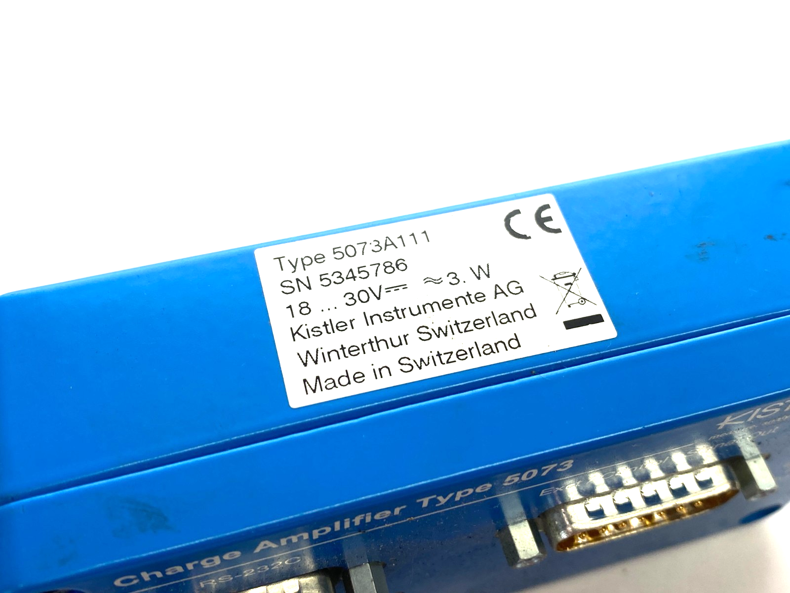 Kistler 5073A111 Industrial Charge Amplifier 18-30V Type 5073 - Maverick Industrial Sales