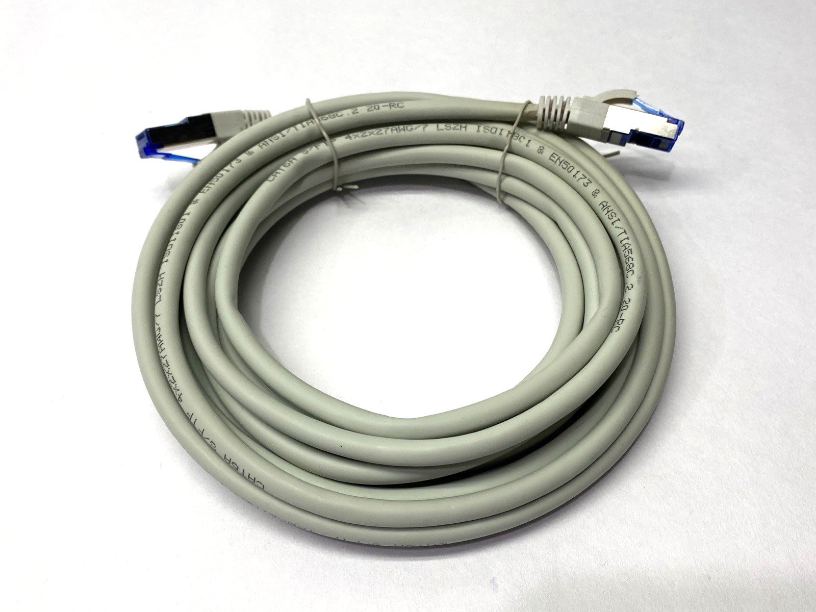 Value 21.99.0865E Double Ended Ethernet Cable Gray Male RJ45 Connectors 5m - Maverick Industrial Sales