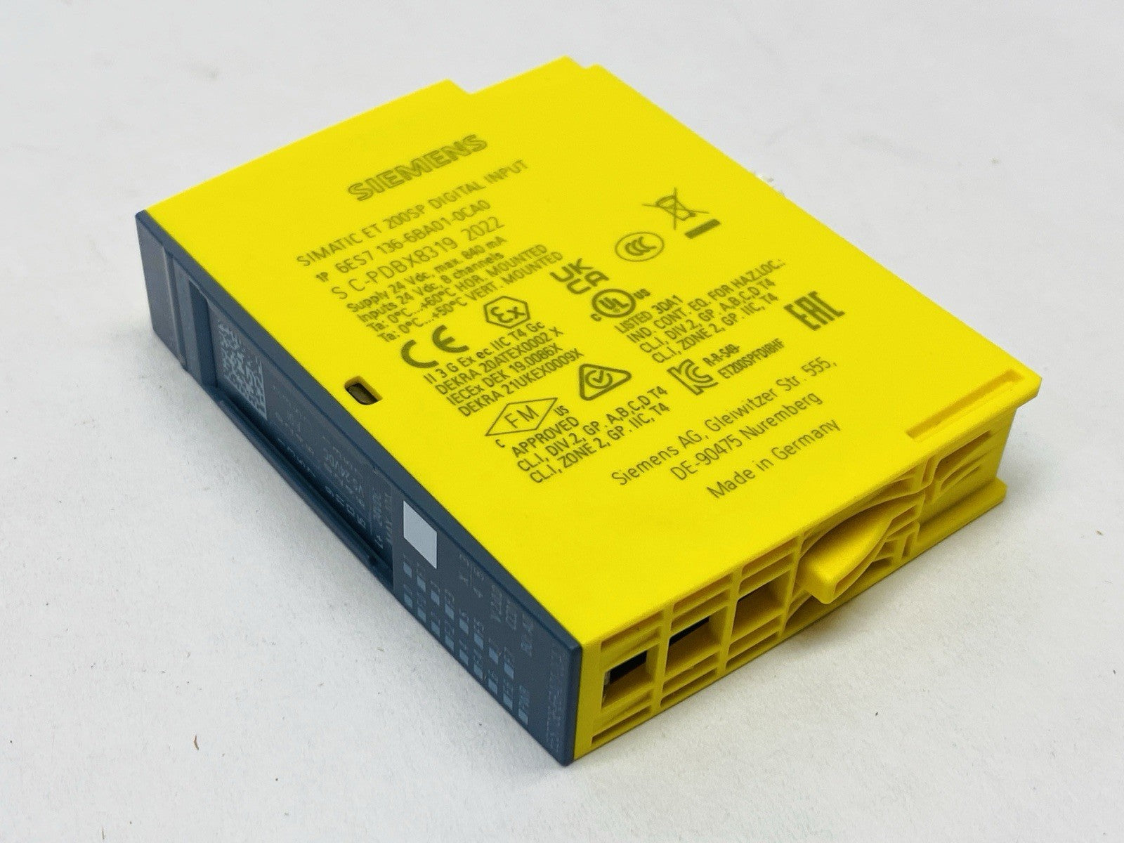 Siemens 6ES7136-6BA01-0CA0 SIMATIC ET 200SP Digital Input Module F-DI 8x 24VDC - Maverick Industrial Sales
