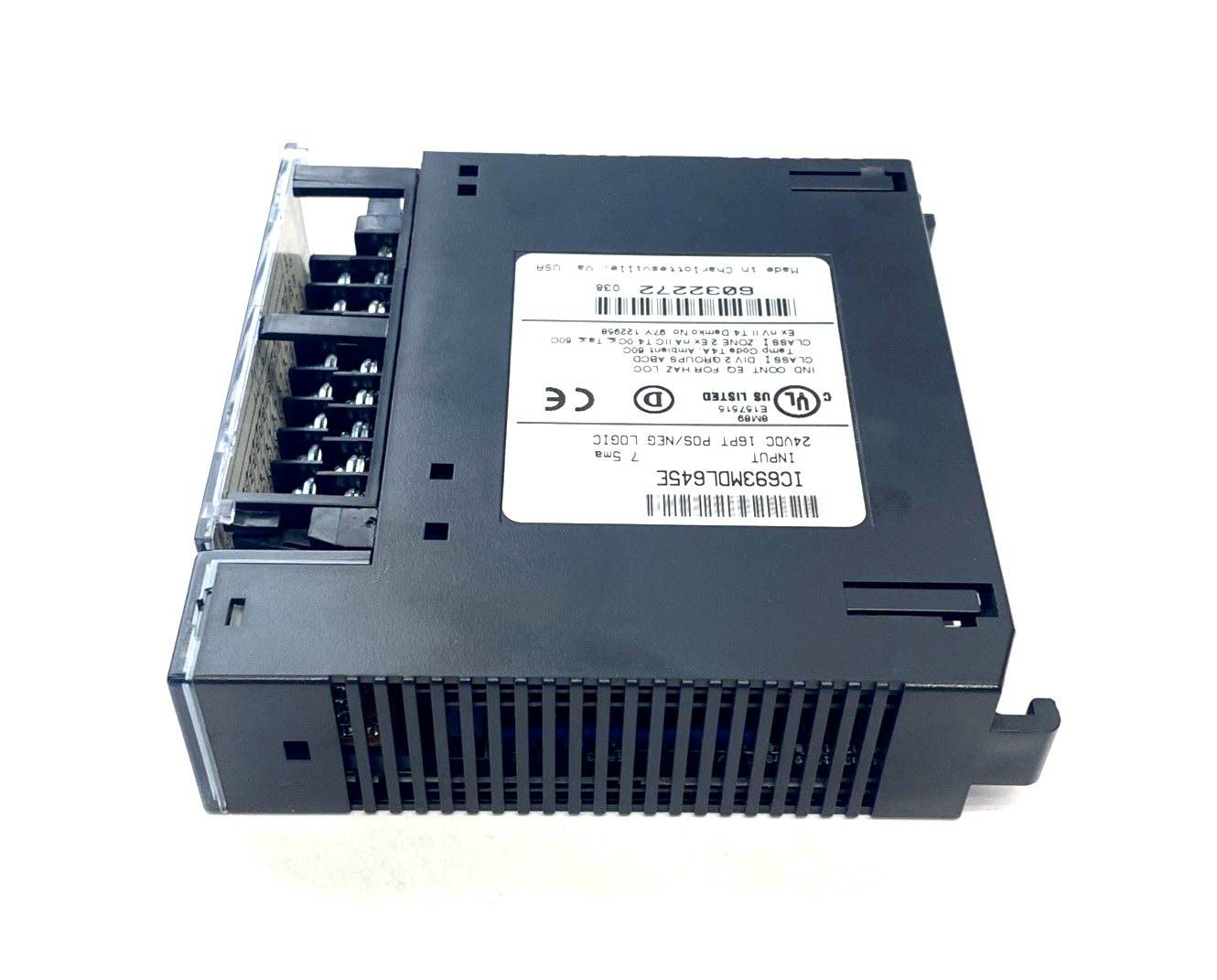 IC693MDL645E | GE Fanuc Input Module 24VDC 16PT Pos/Neg Logic - Used - Maverick Industrial Sales