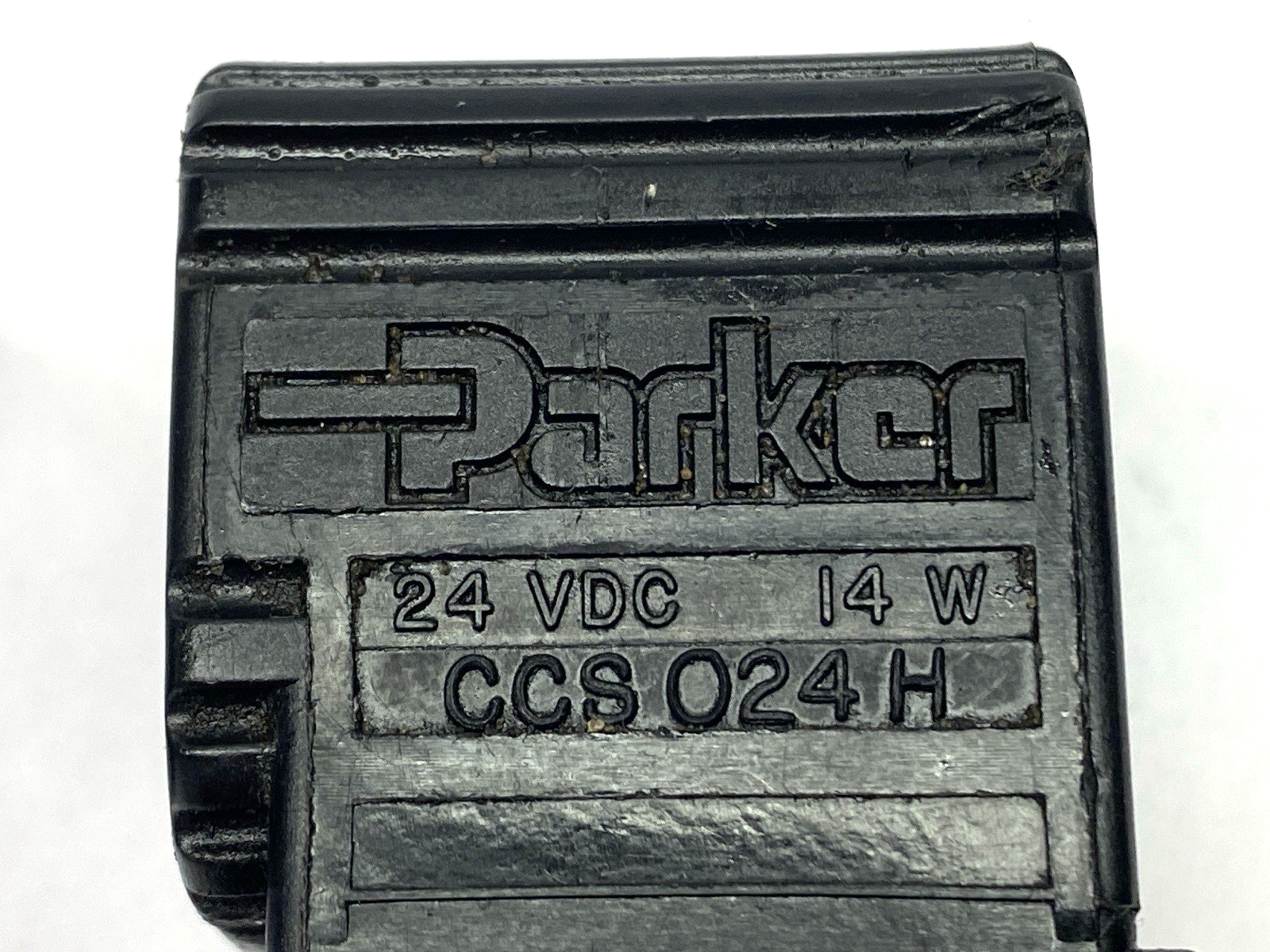 Parker CCS024H Super Solenoid Coil 1/2" 24VDC 14W - Used - Maverick Industrial Sales