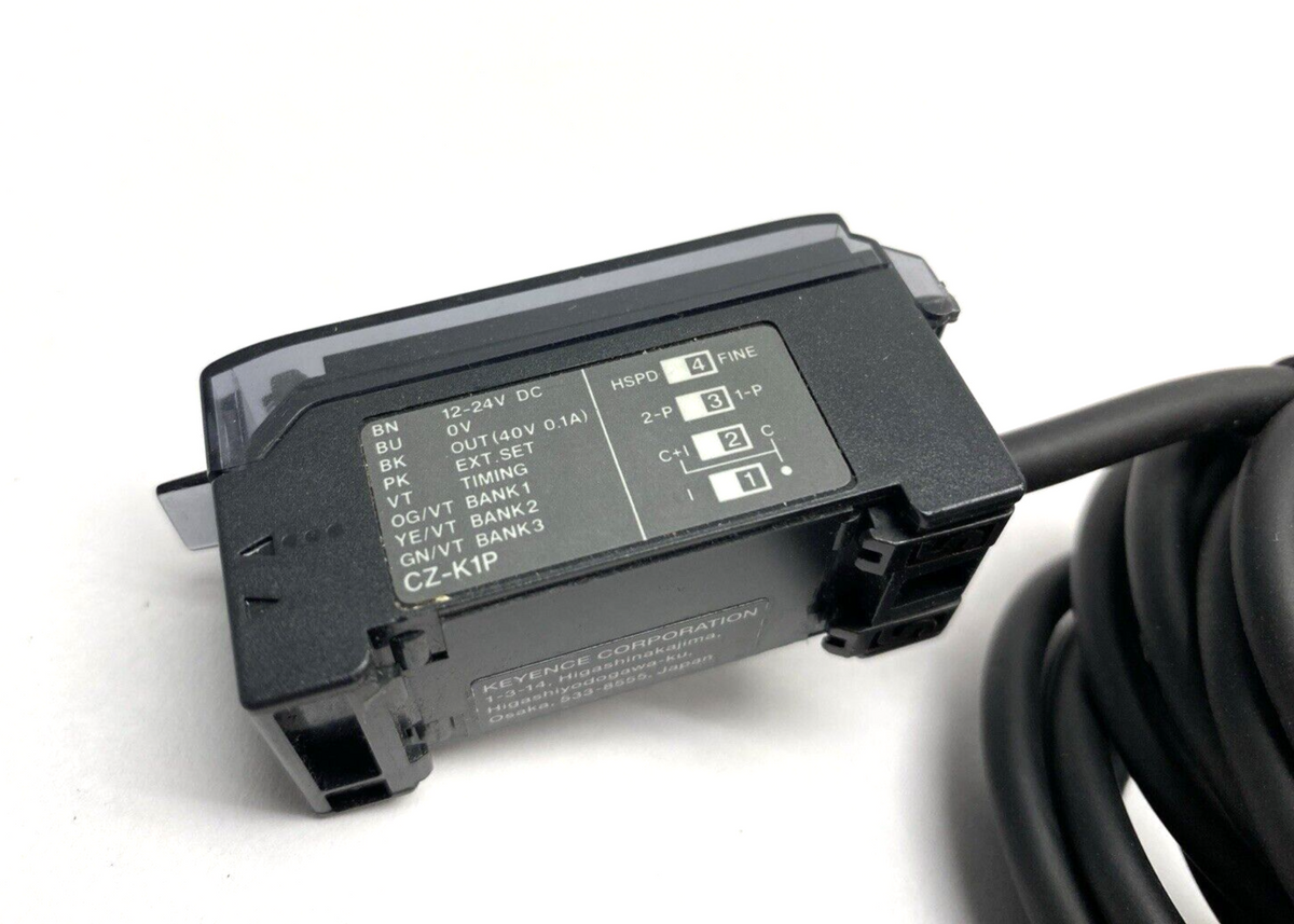 CZ-K1P | Keyence Fiberoptic Sensor Amplifier Main Unit, PNP - Used - Maverick Industrial Sales