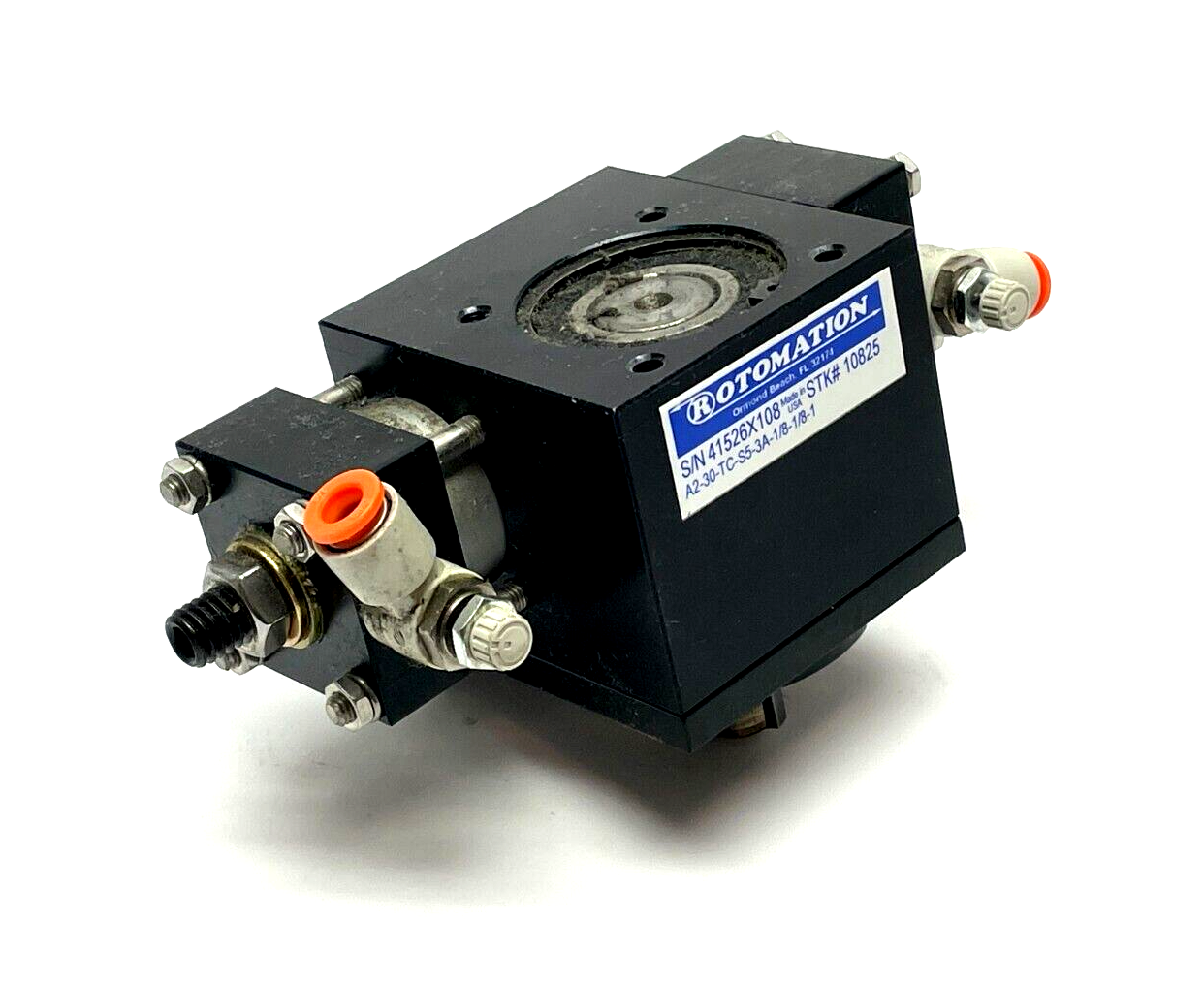 Rotomation A2-30-TC-S5-3A-1/8-1/8-1 Rotary Actuator Single Rack, 30 Degree - Maverick Industrial Sales