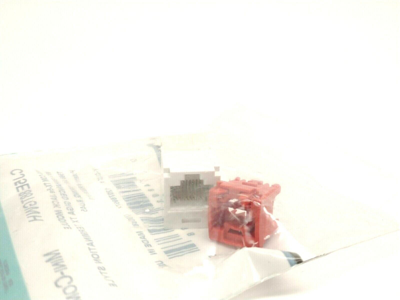 Panduit CJ5E88TGWH Mini-Com Cat 5e UTP RJ45 TG-Style Jack Module 22-24 AWG - Maverick Industrial Sales
