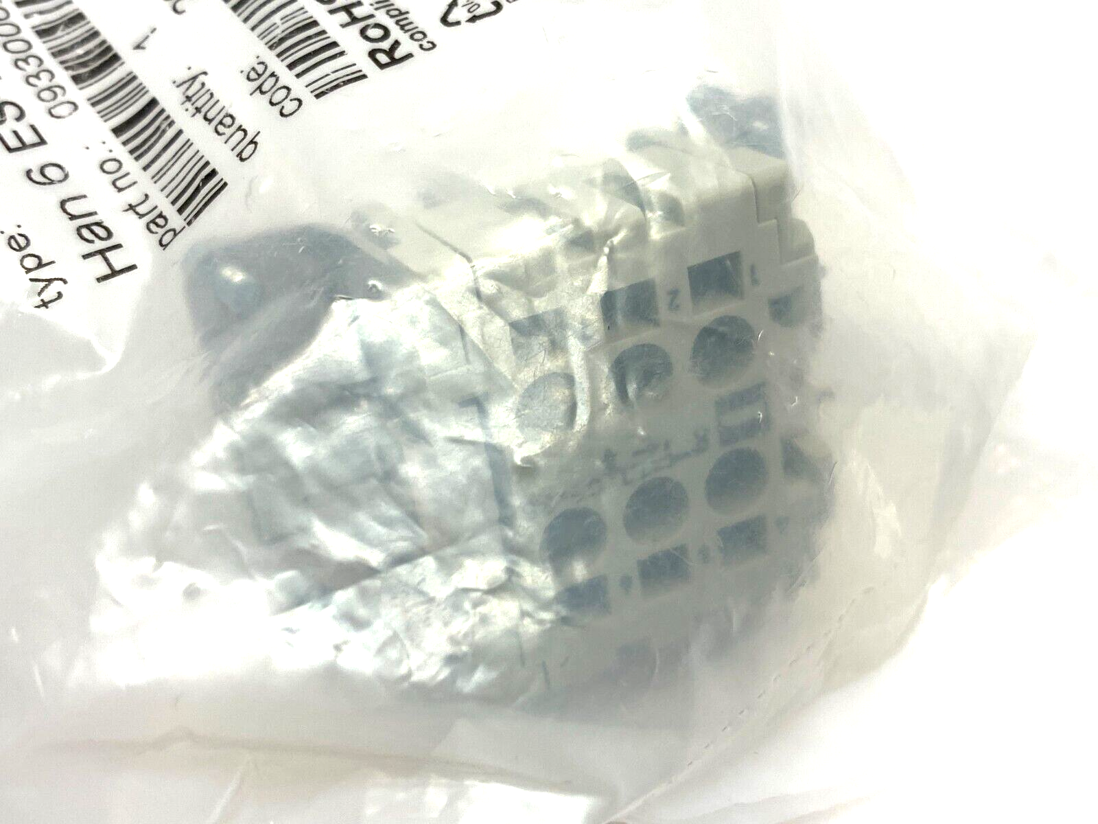 Harting 09330062716 Heavy Duty Power Connector Han 6 ES-BU - Maverick Industrial Sales