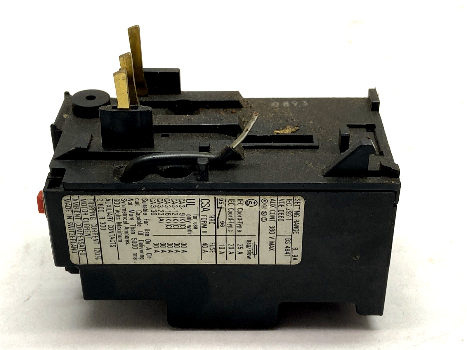 Sprecher+Schuh CT 3K-12 Overload Relay 1.8-2.7A - Maverick Industrial Sales