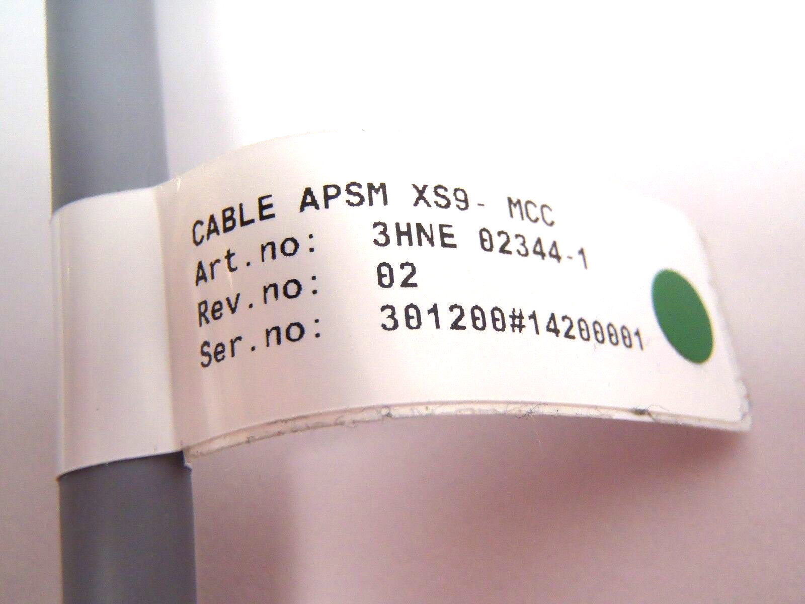 ABB 3HNE 02344-1 Connection Cable APSM XS9-MCC FKC1A 9 Pin - Maverick Industrial Sales
