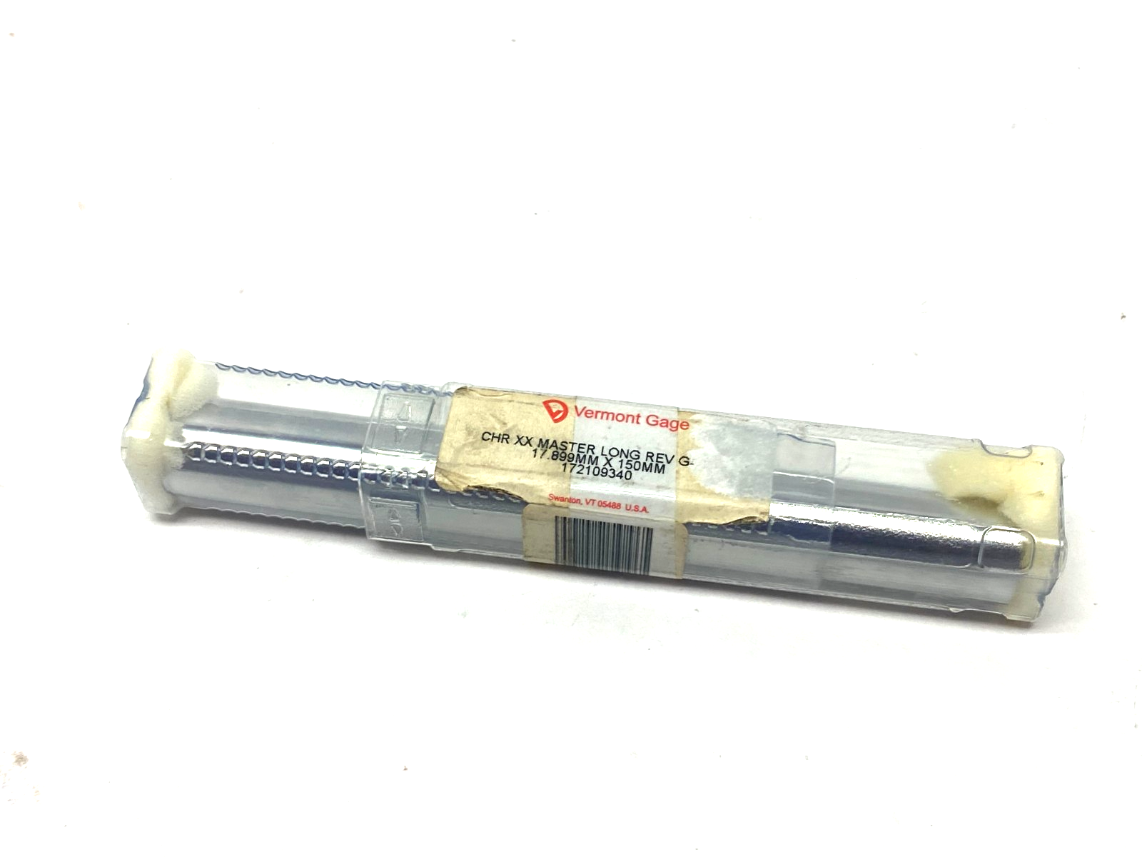 Vermont Gage 172109340 CHR XX Reversible Long Master Gage 17.899mm x 150.00mm - Maverick Industrial Sales