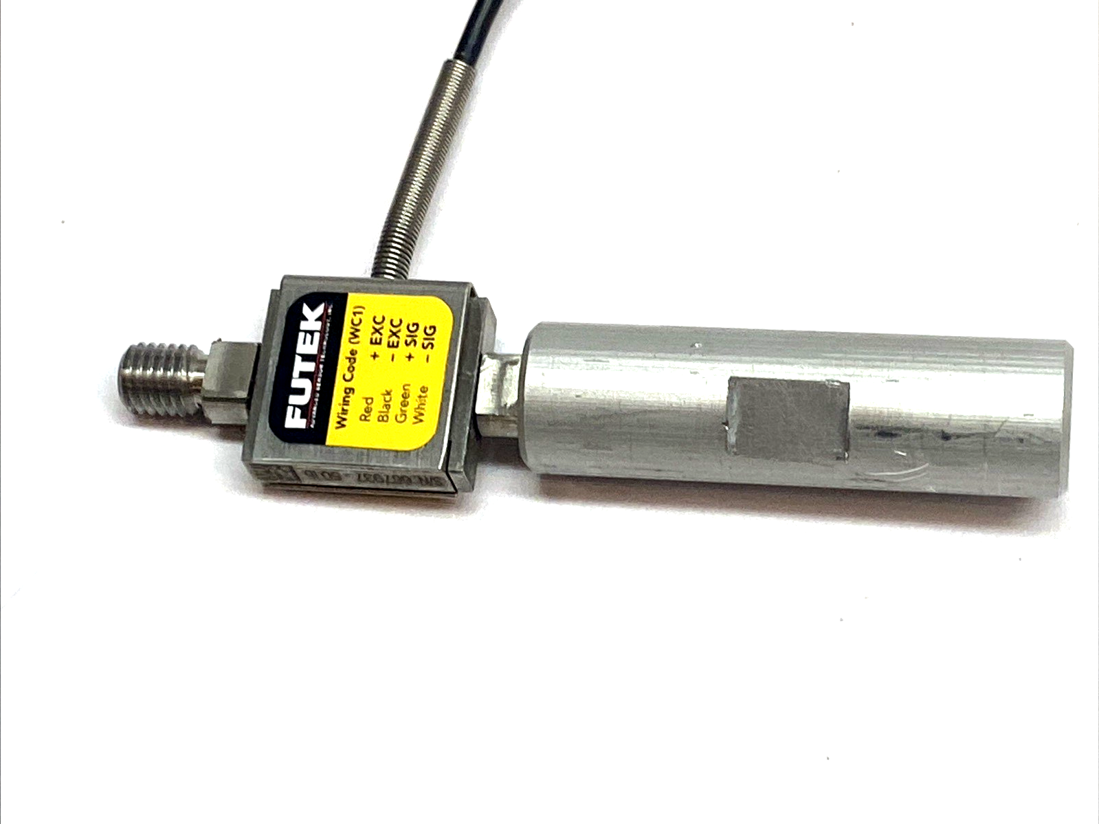 LRM200 | Futek Miniature S-Beam Jr Load Cell Male Thread Tension/Compression - For parts or not working - Maverick Industrial Sales