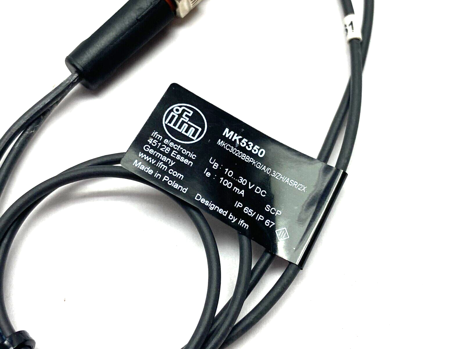 Ifm MK5350 C-Slot Cylinder Sensor 10-30VDC MKC3020BBPKG/A/0,3/ZH/ASR/2X - Maverick Industrial Sales