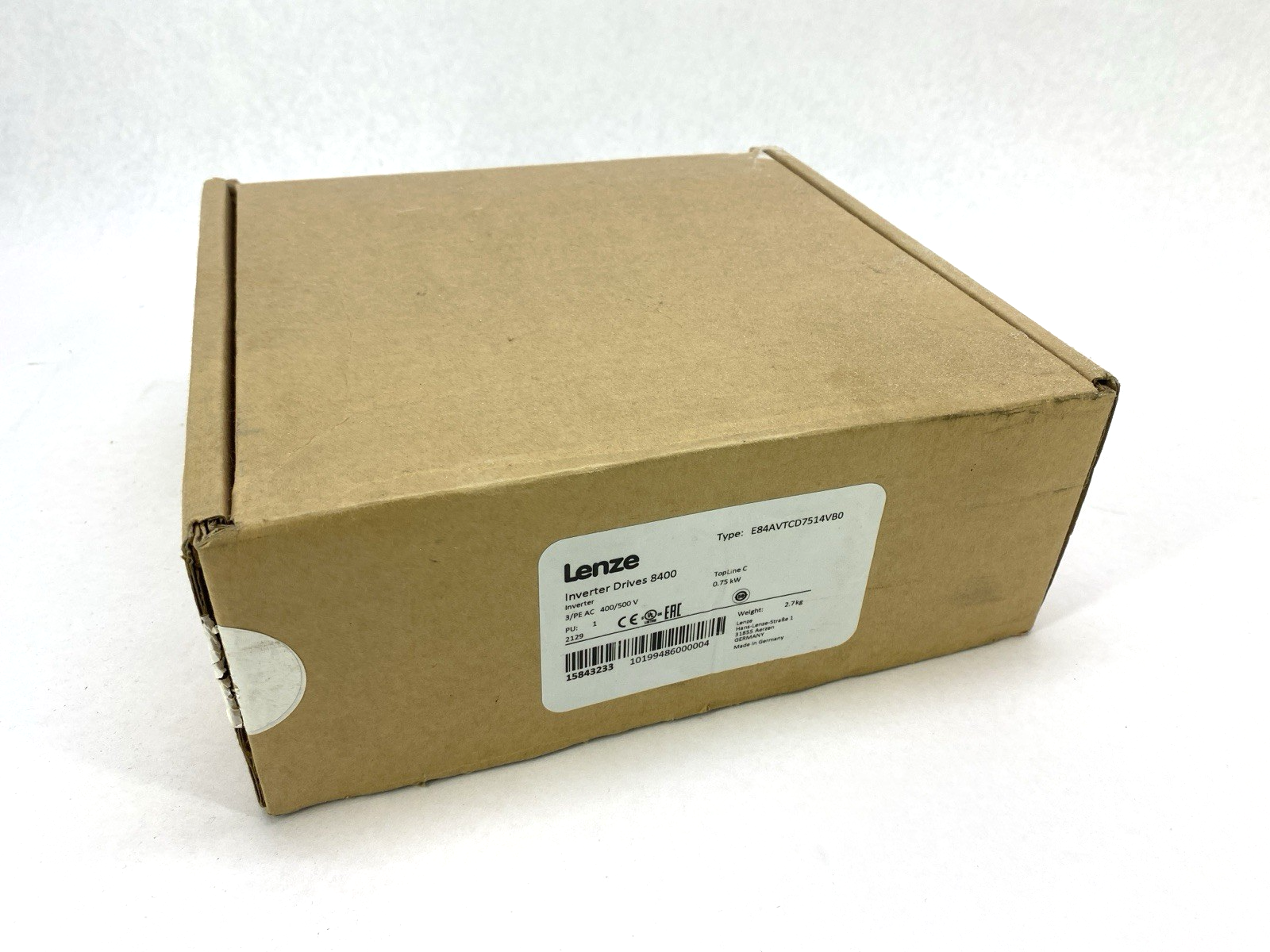 Lenze E84AVTCD7514VB0 Frequency Inverter Drive 8400 582793 Topline C - Maverick Industrial Sales