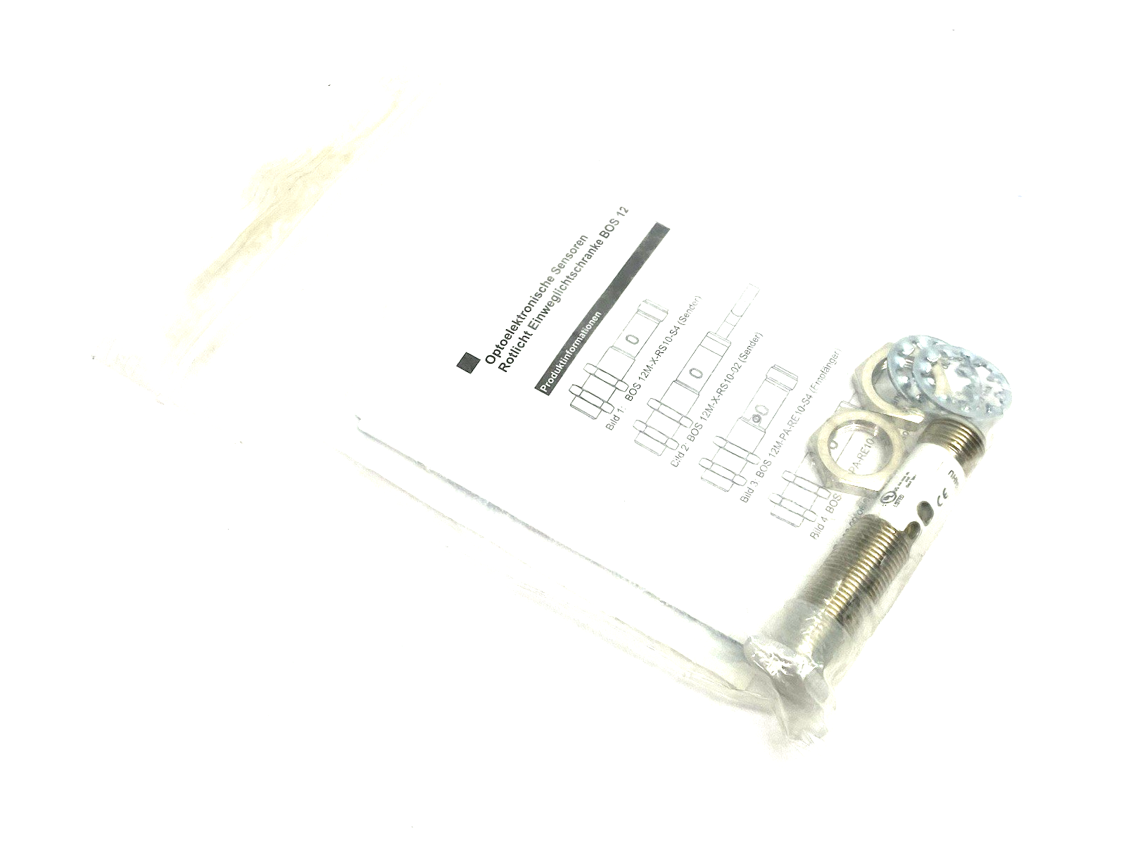 BOS024U | Balluff Cylindrical Through-beam Photoelectric Sensor BOS 12M-PA-RE10-S4 - New – Open box - Maverick Industrial Sales