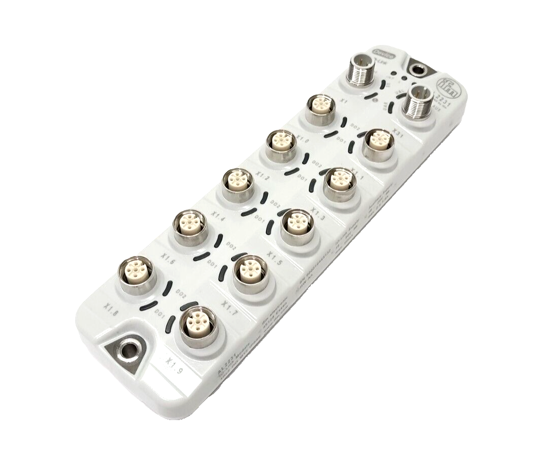 ifm AL2231 IO-Link Compact Line Module, IO-Link Module 10x2 DO M12 IP69K - Maverick Industrial Sales
