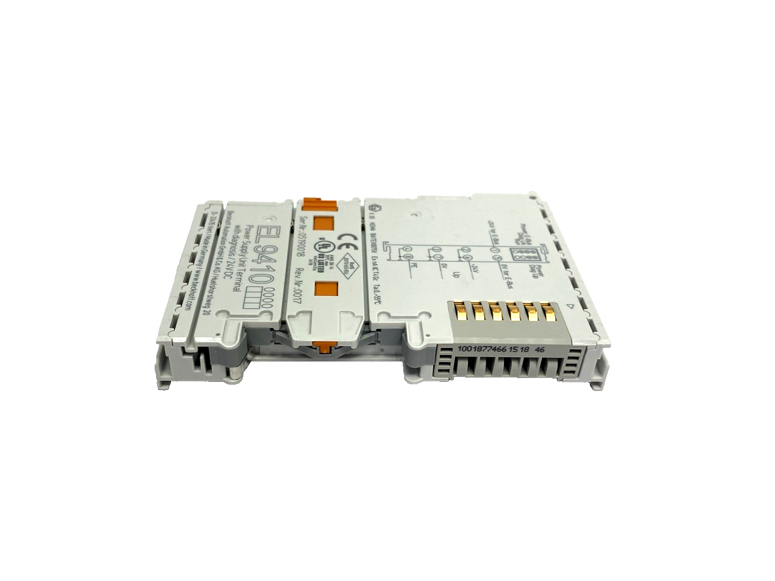 Beckhoff EL9410 Power Supply Terminal – Used, For Electric Bus Refresh With Diagnostics