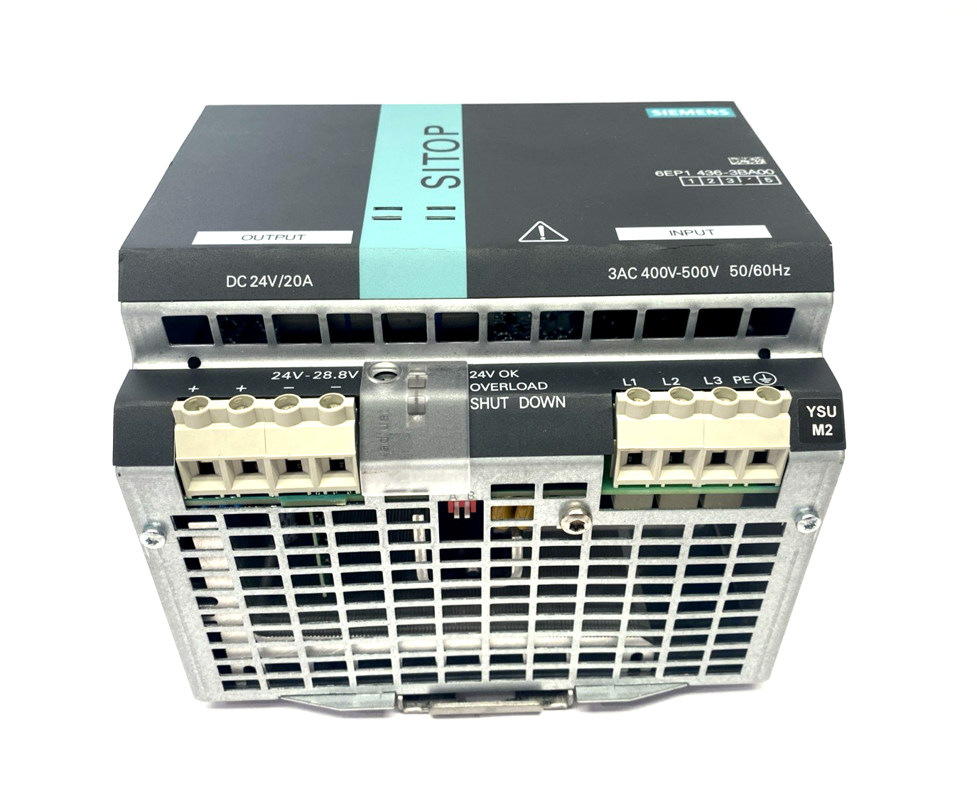 Siemens 6EP1436-3BA00 SITOP Modular Stabilized Power Supply 400-500VAC 24VDC 20A - Maverick Industrial Sales