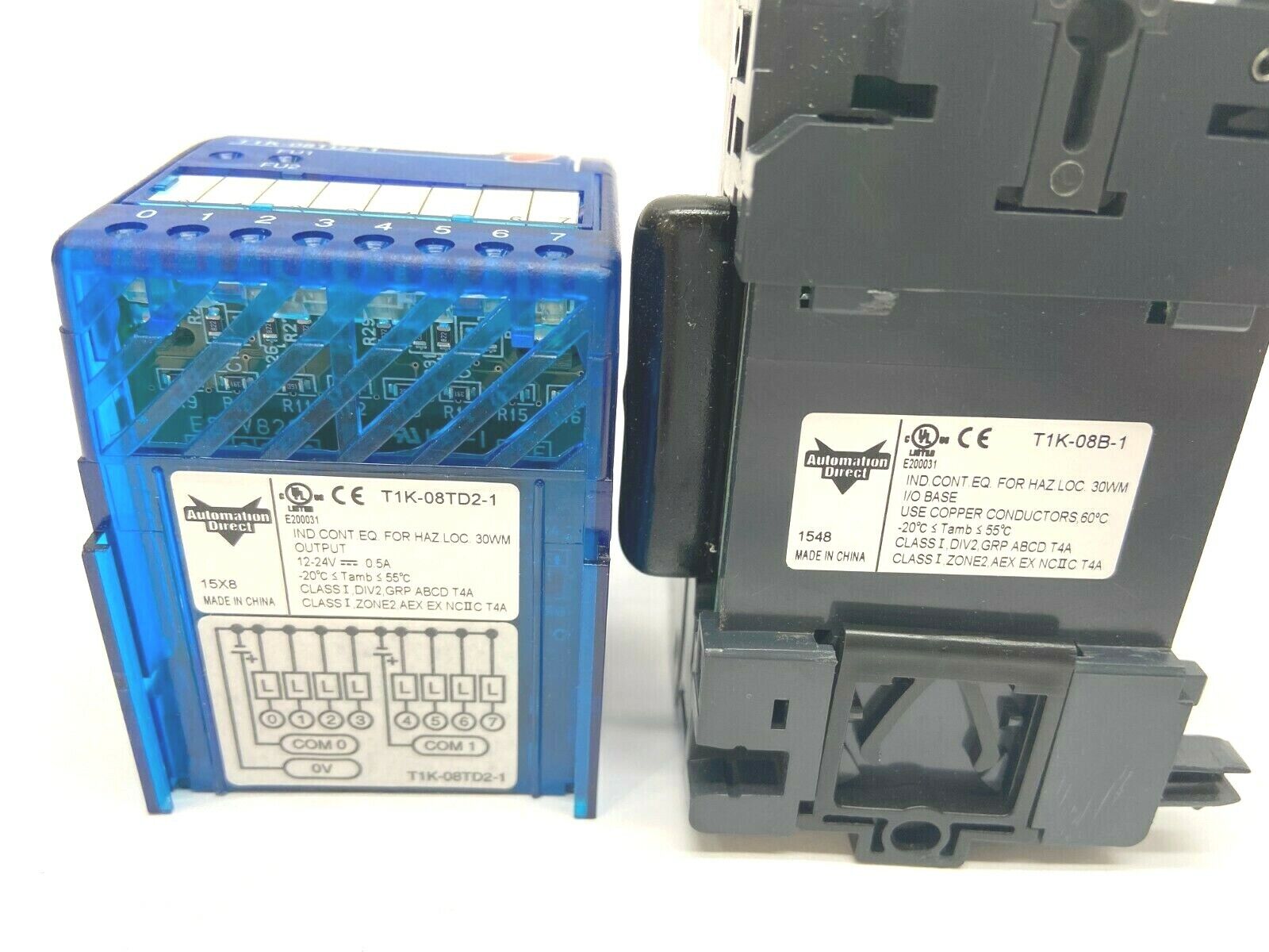 Automation Direct T1K-08TD2-1 Output Module w/ T1K-08B-1 Spring Clamp Base - Maverick Industrial Sales