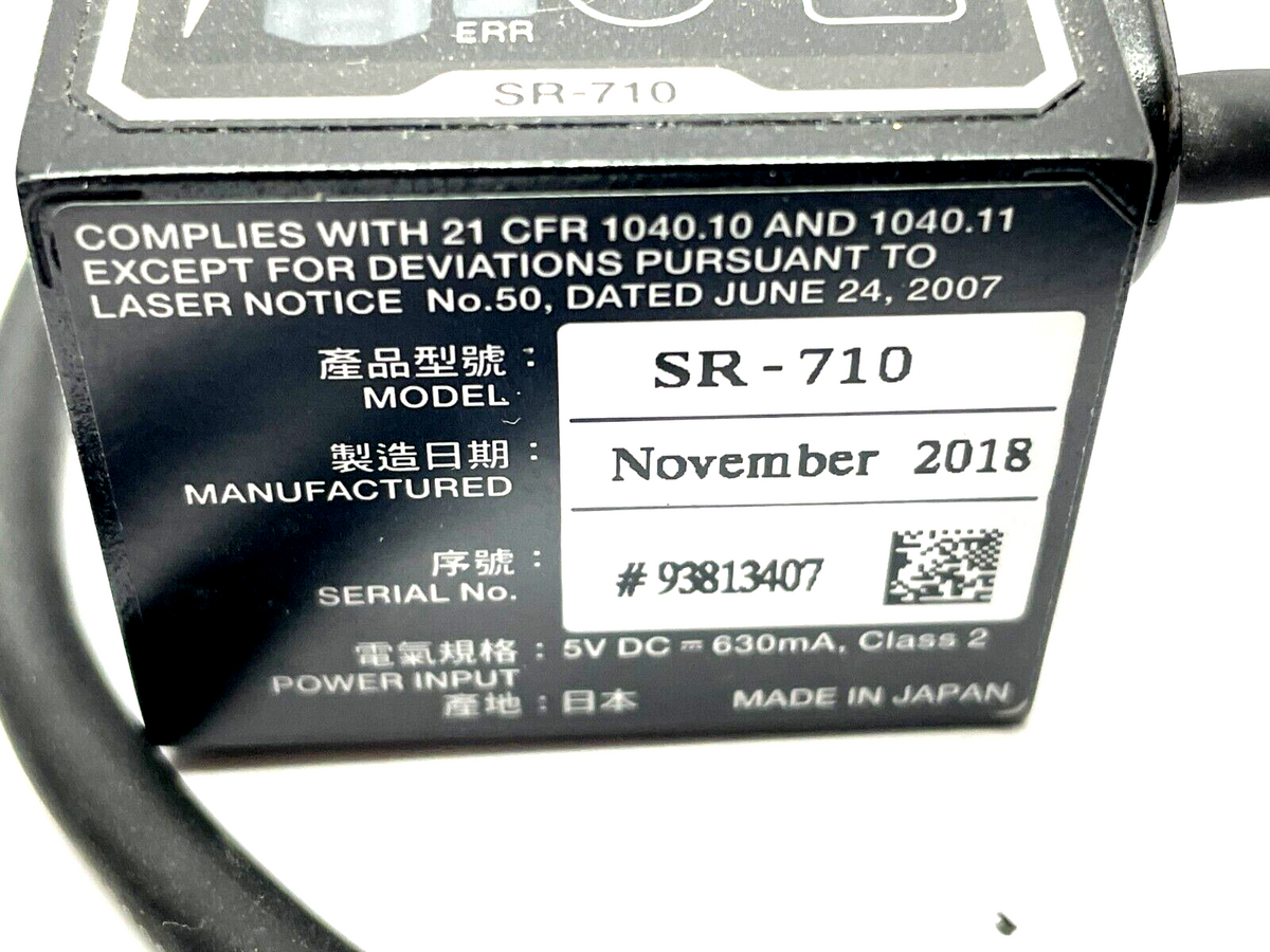 SR-710 | Keyence SR-710 Ultra-Compact Fixed type Code Reader