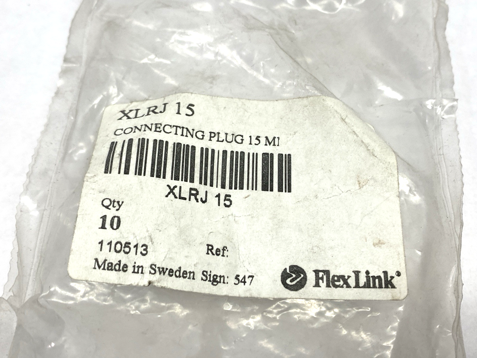Flexlink XLRJ 15 Connecting Plug PACKAGE OF 10 - Maverick Industrial Sales