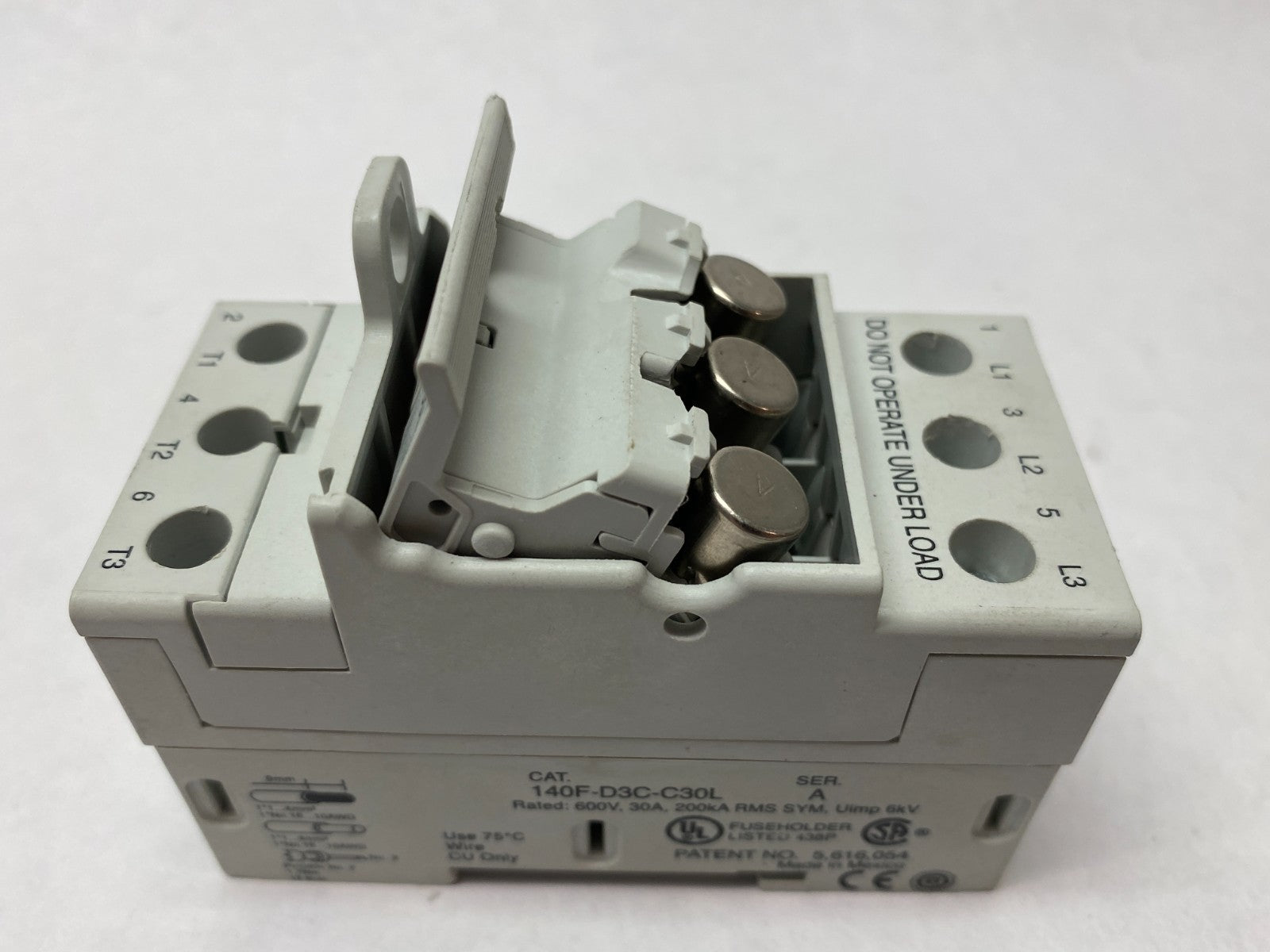 Allen Bradley 140F-D3C-C30L Ser. A Fuse Holder 600V 30A 3-Pole - Maverick Industrial Sales