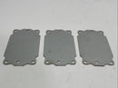 Saginaw Controls SCE-6P4GALV Flat Galvanized Subpanel 5H x 3W x .08D LOT OF 3 - Maverick Industrial Sales