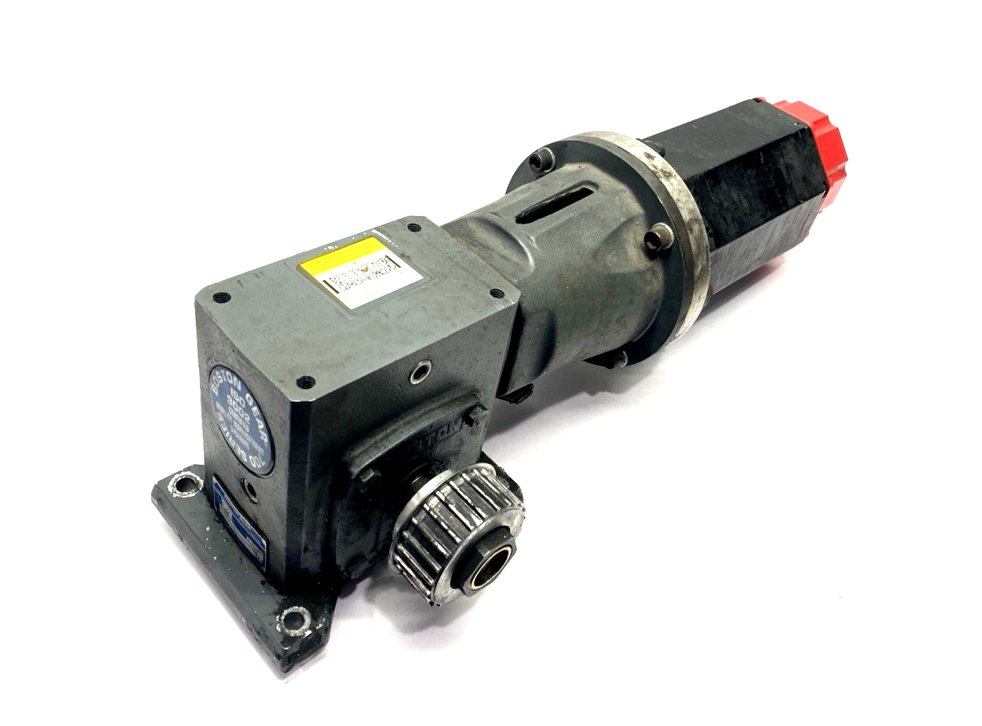 GE Fanuc A06B-0127-B575 AC Servo Motor 140V 1kW 4.6A, 721-10-G Gear Reducer 10:1 - Maverick Industrial Sales