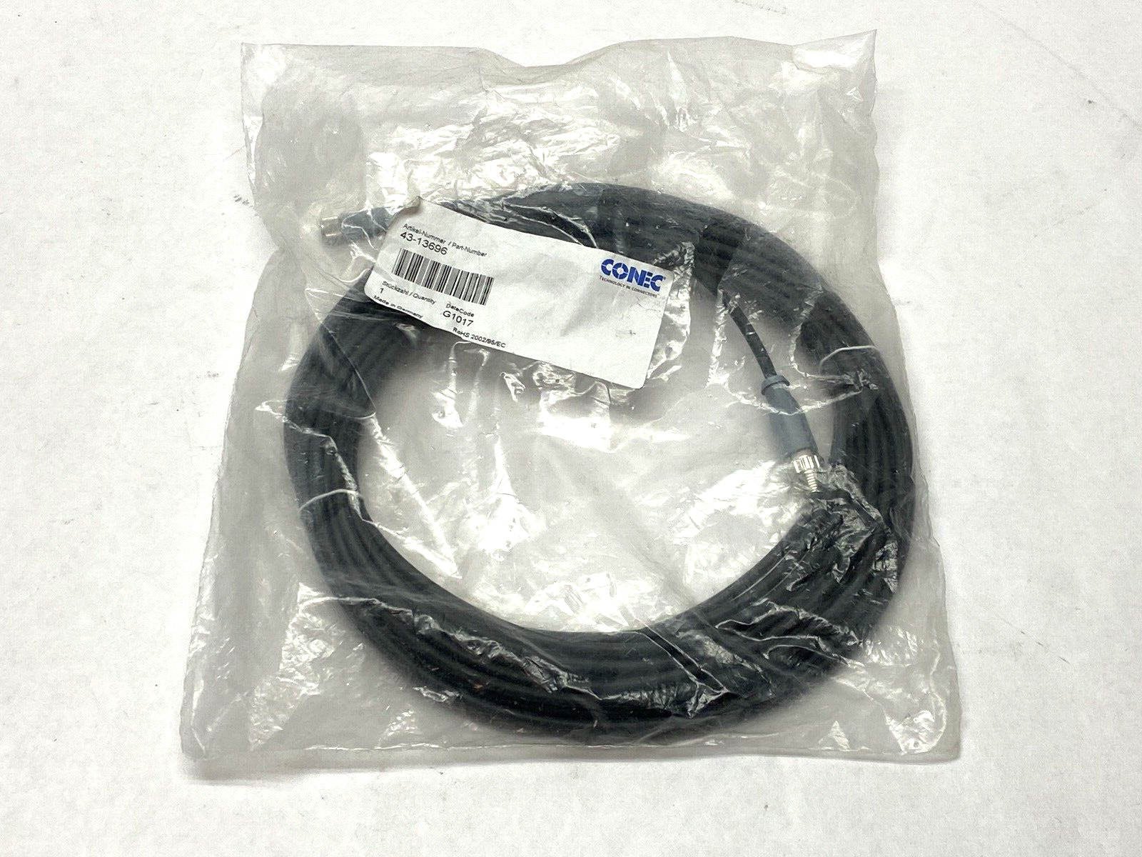 Conec 43-13696 Double-Ended Electronics Cable Connector - Maverick Industrial Sales