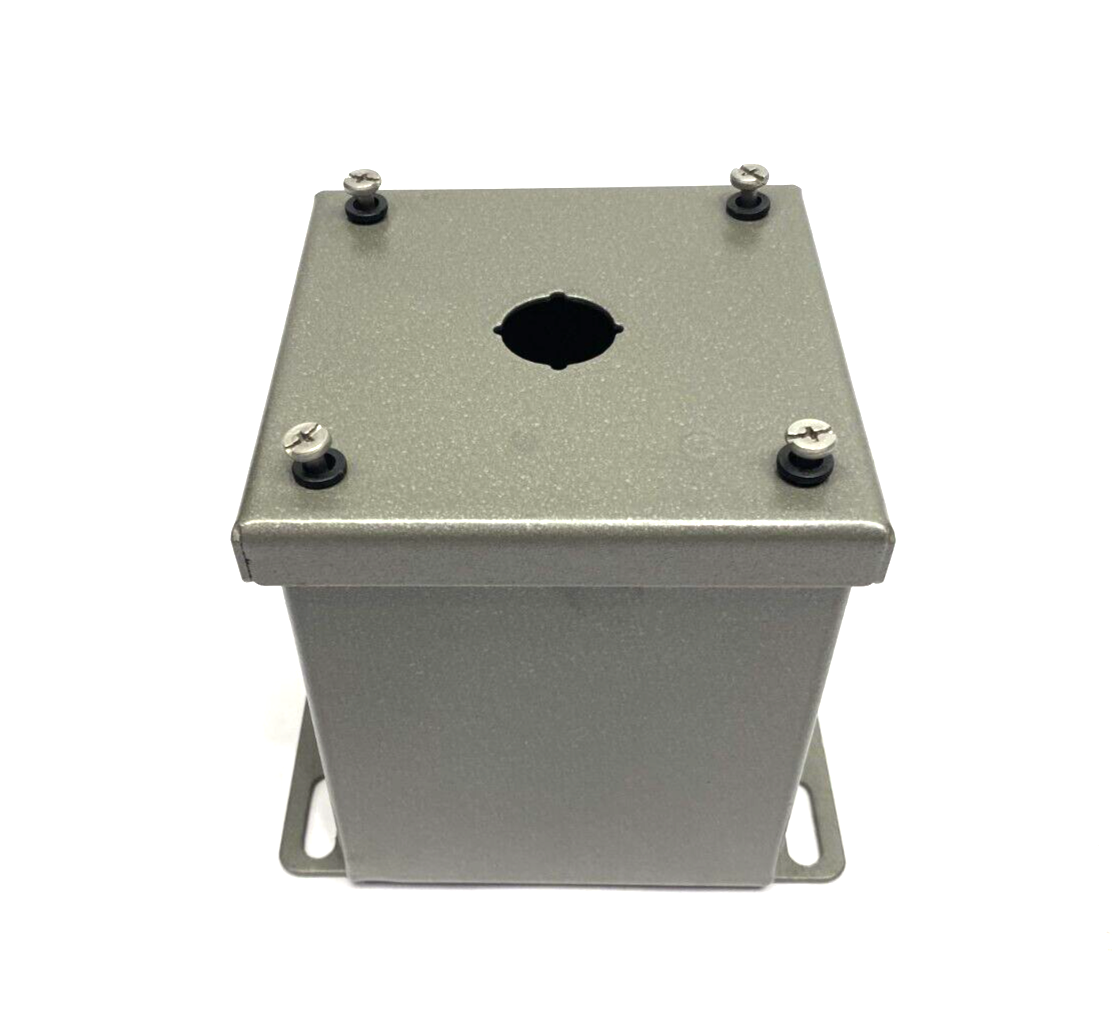 Saginaw Control & Engineering SCE-1PBXI Pushbutton Enclosure 4" x 4" DARK GRAY - Maverick Industrial Sales