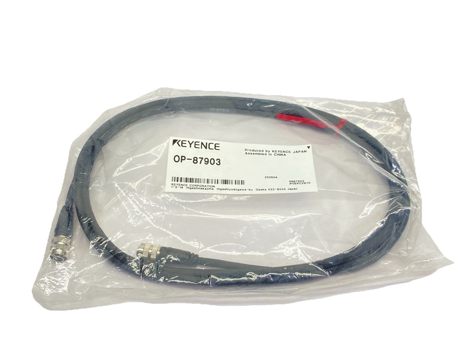 Keyence OP-87903 Sensor Head Cable 2m Length Double Ended - Maverick Industrial Sales