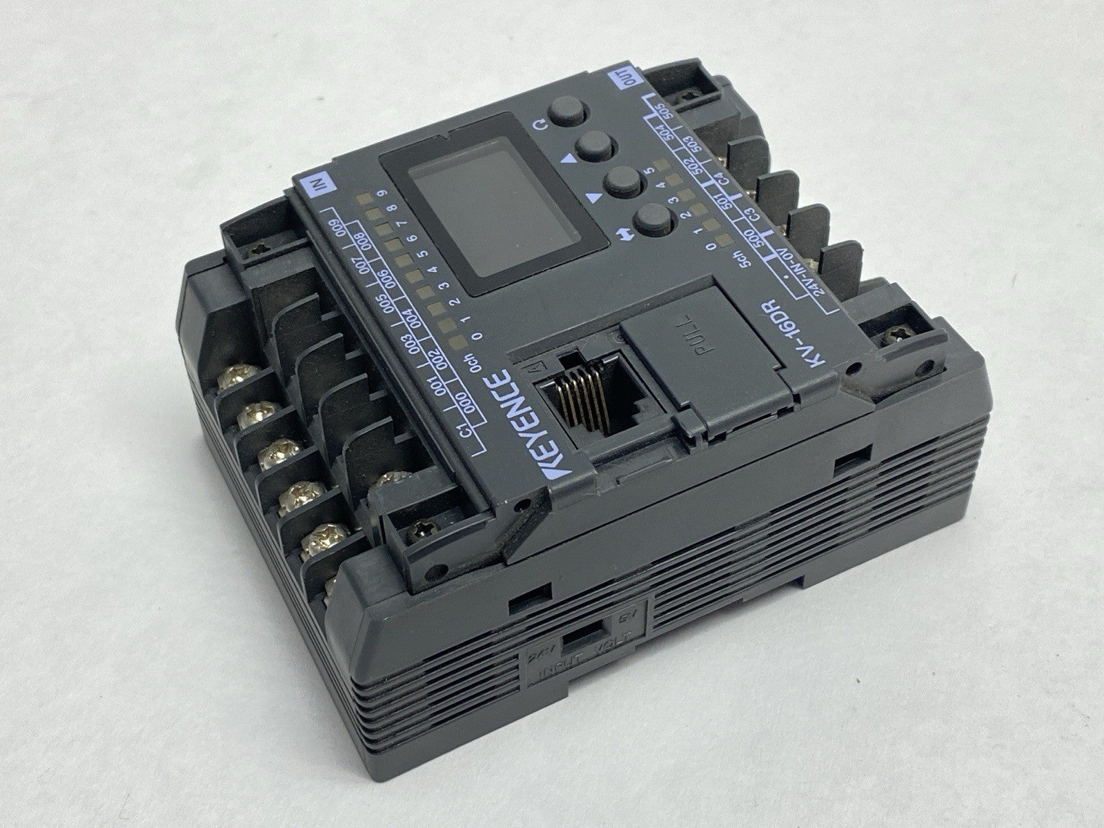 KV-16DR | Keyence Programmable Logic Controller w/ Built-in Display Base Unit - Used - Maverick Industrial Sales