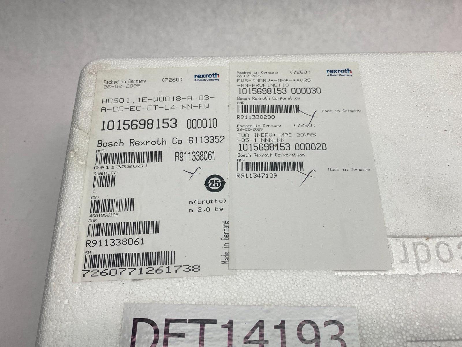 Bosch Rexroth R911338061 Comp. Converter HCS01.1E-W0018-A-03-A-CC-EC-ET-L4-NN-FW - Maverick Industrial Sales