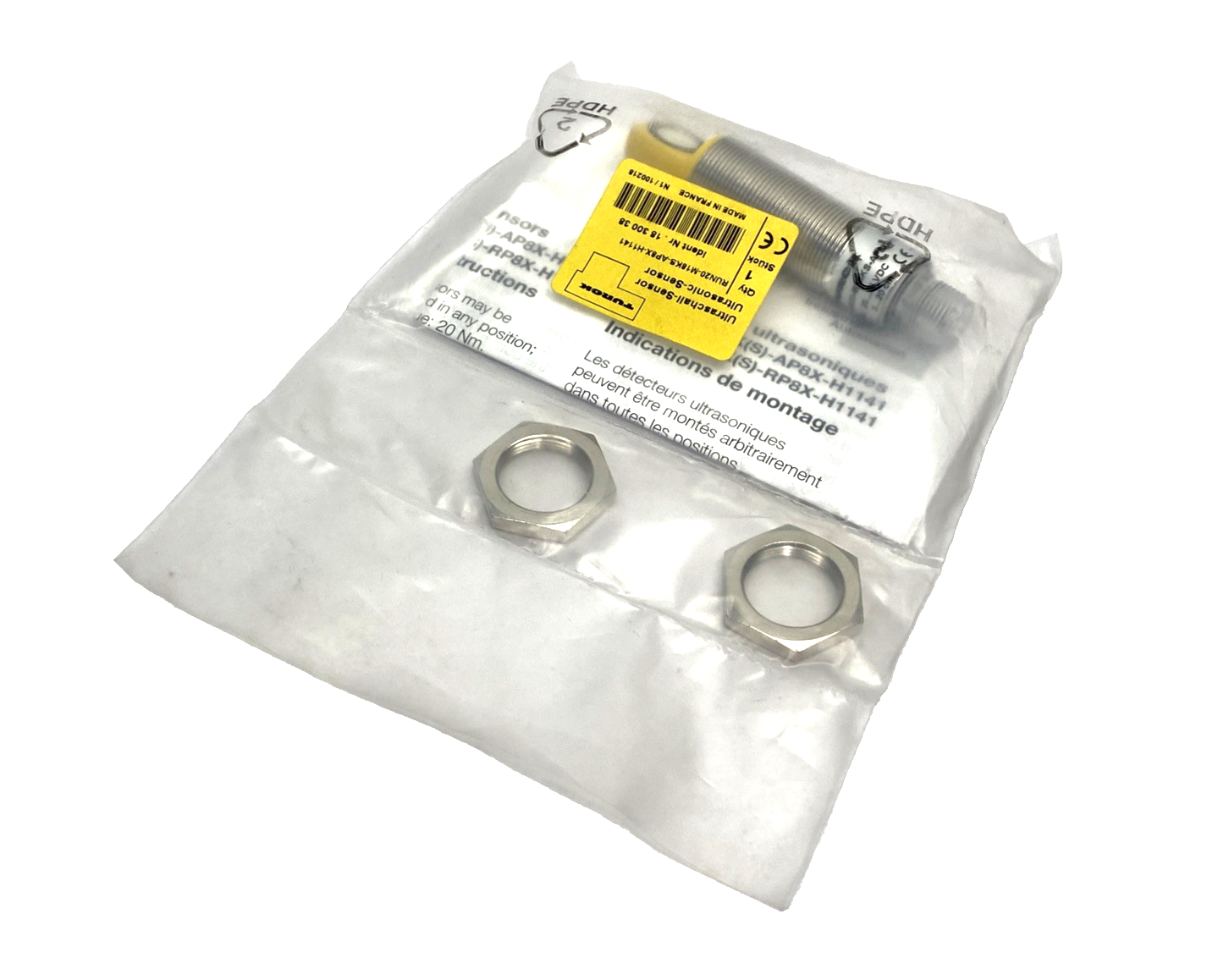 Turck RUN20-M18KS-AP8X-H1141 Difused Ultrasonic Sensor 18mm Barrel Dia. 1830038 - Maverick Industrial Sales