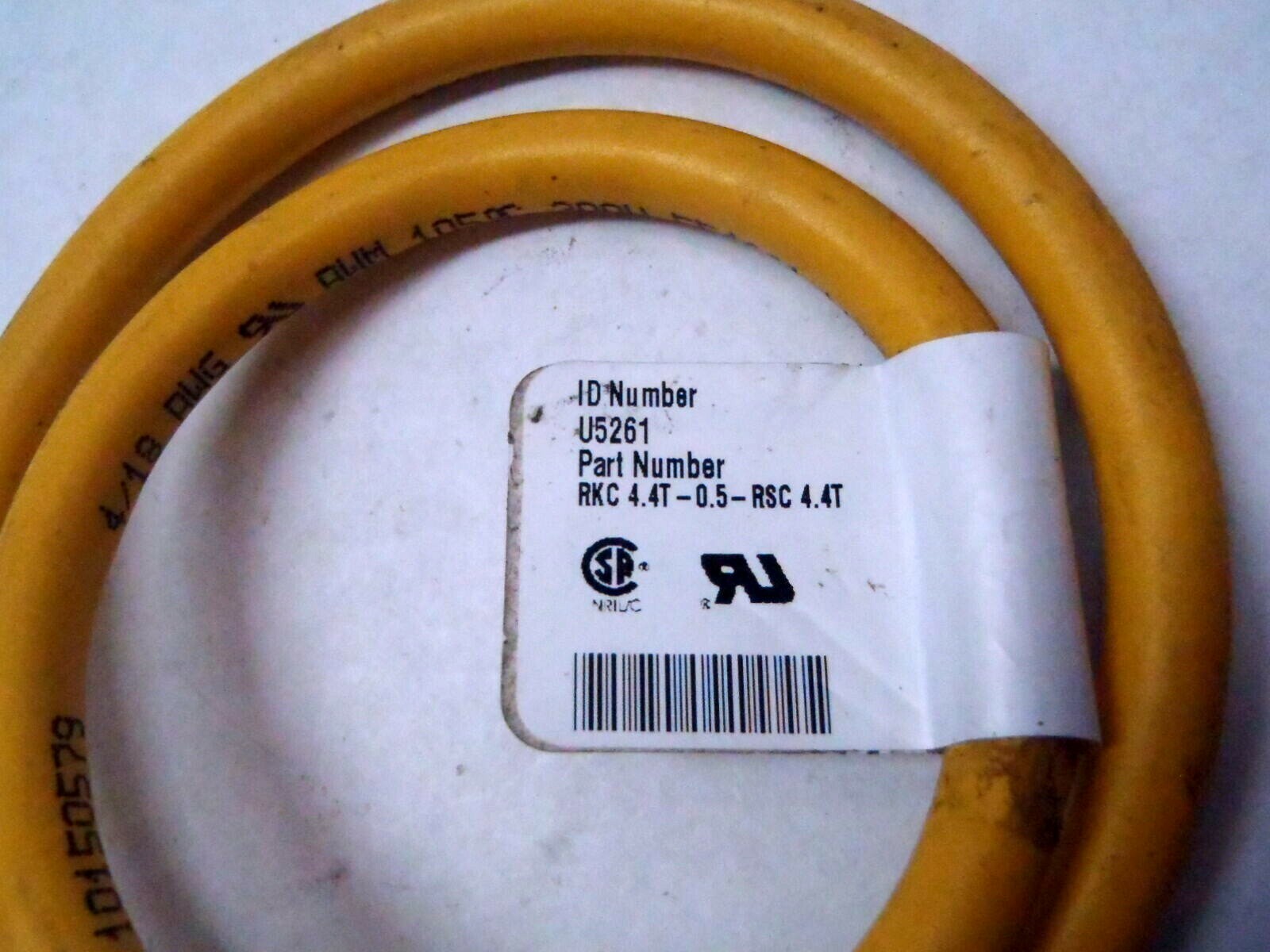 Turck RKC 4.4T-0.5-RSC 4.4T EuroFast Cable Cordset Assembly U5261 - Maverick Industrial Sales